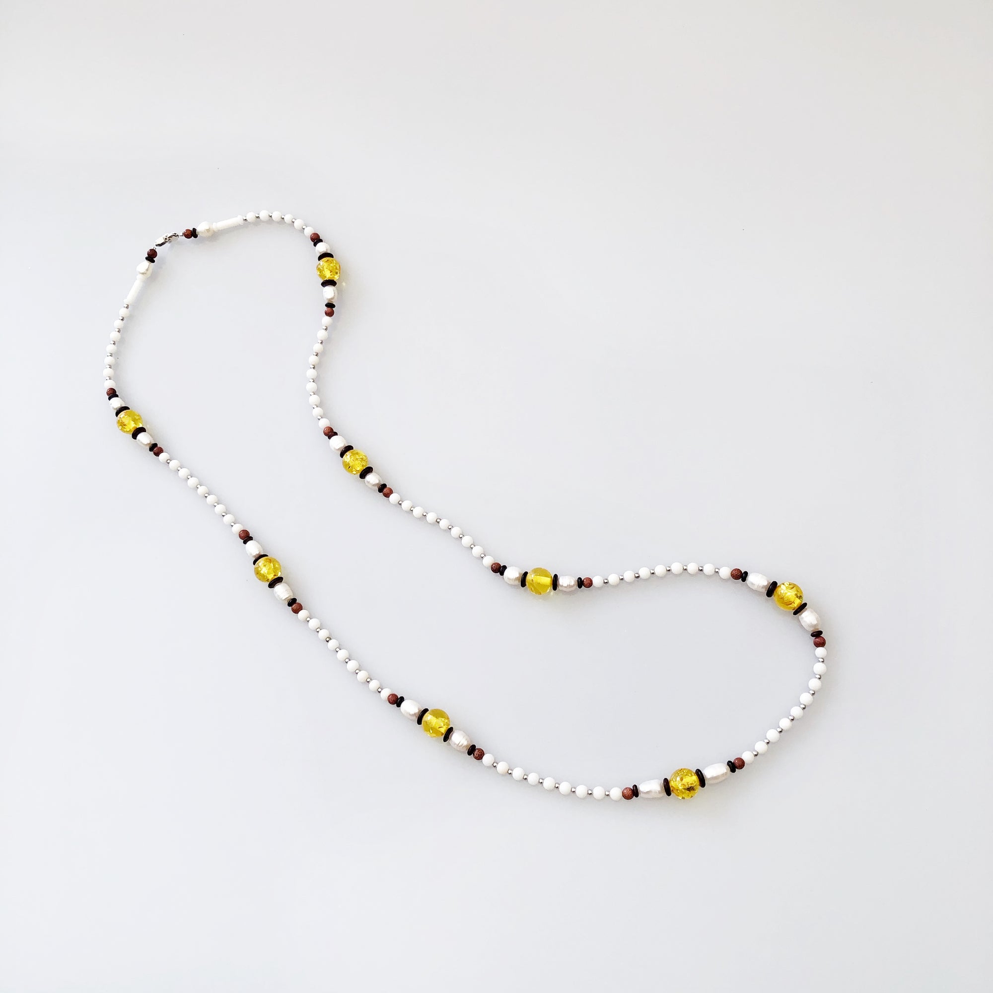 Return to Origin Beaded Coral Necklace