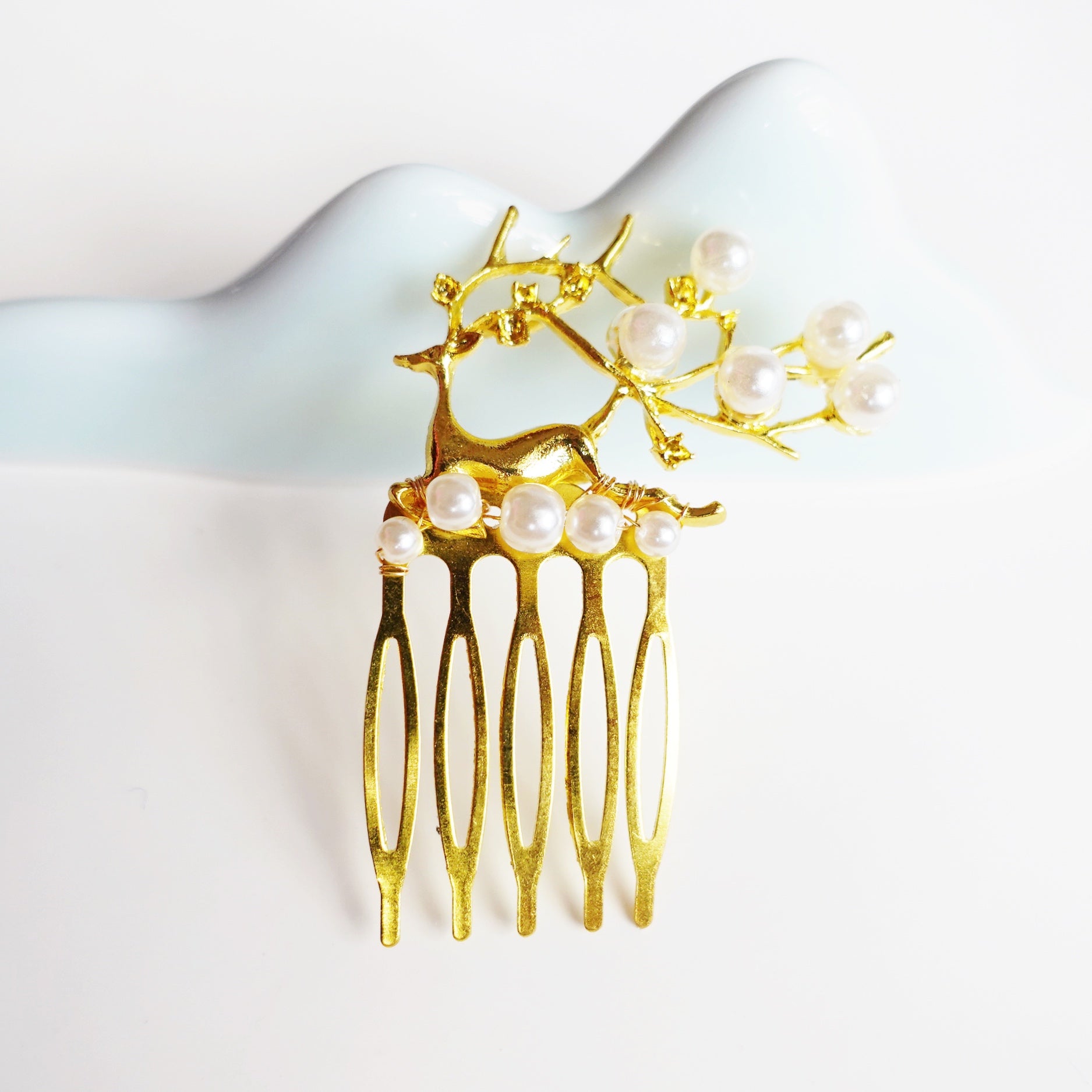 Chinese Divine Deer Hair Comb - Yun Boutique