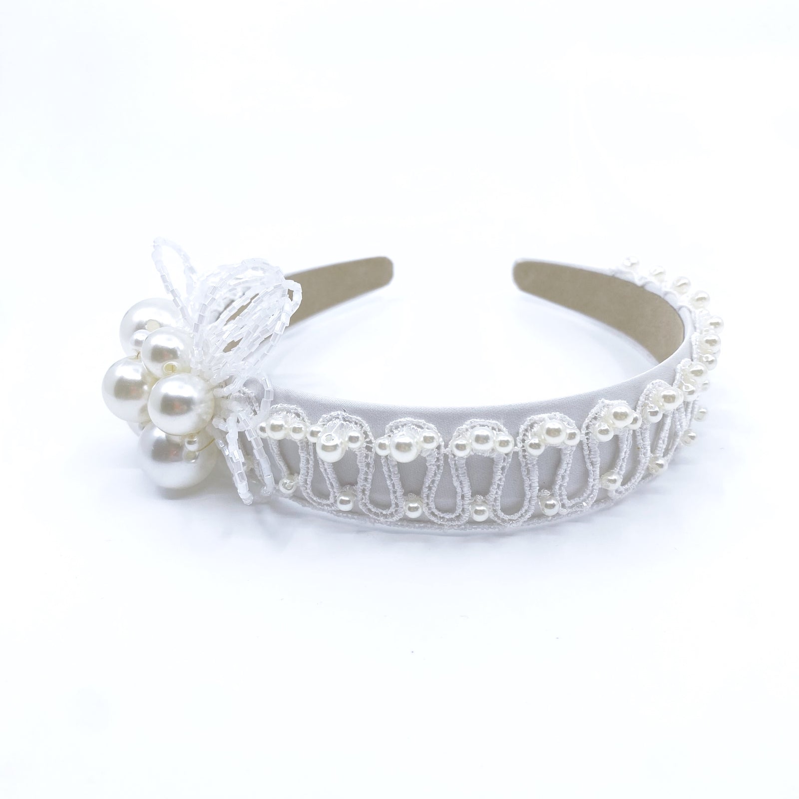 Pearl Flower Bridal Headband - Yun Boutique