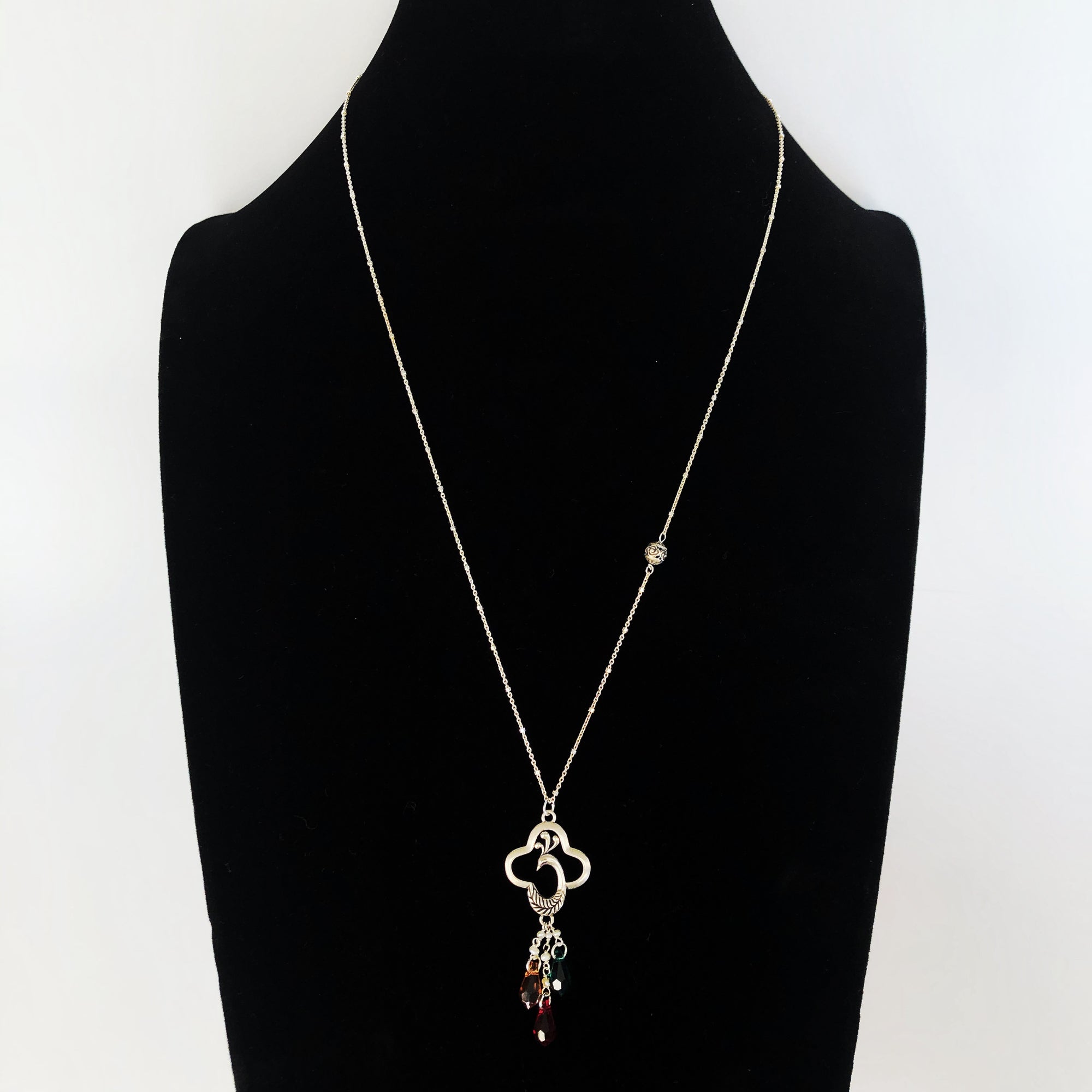 Yun Boutique Sterling Silver Peacock Princess Necklace