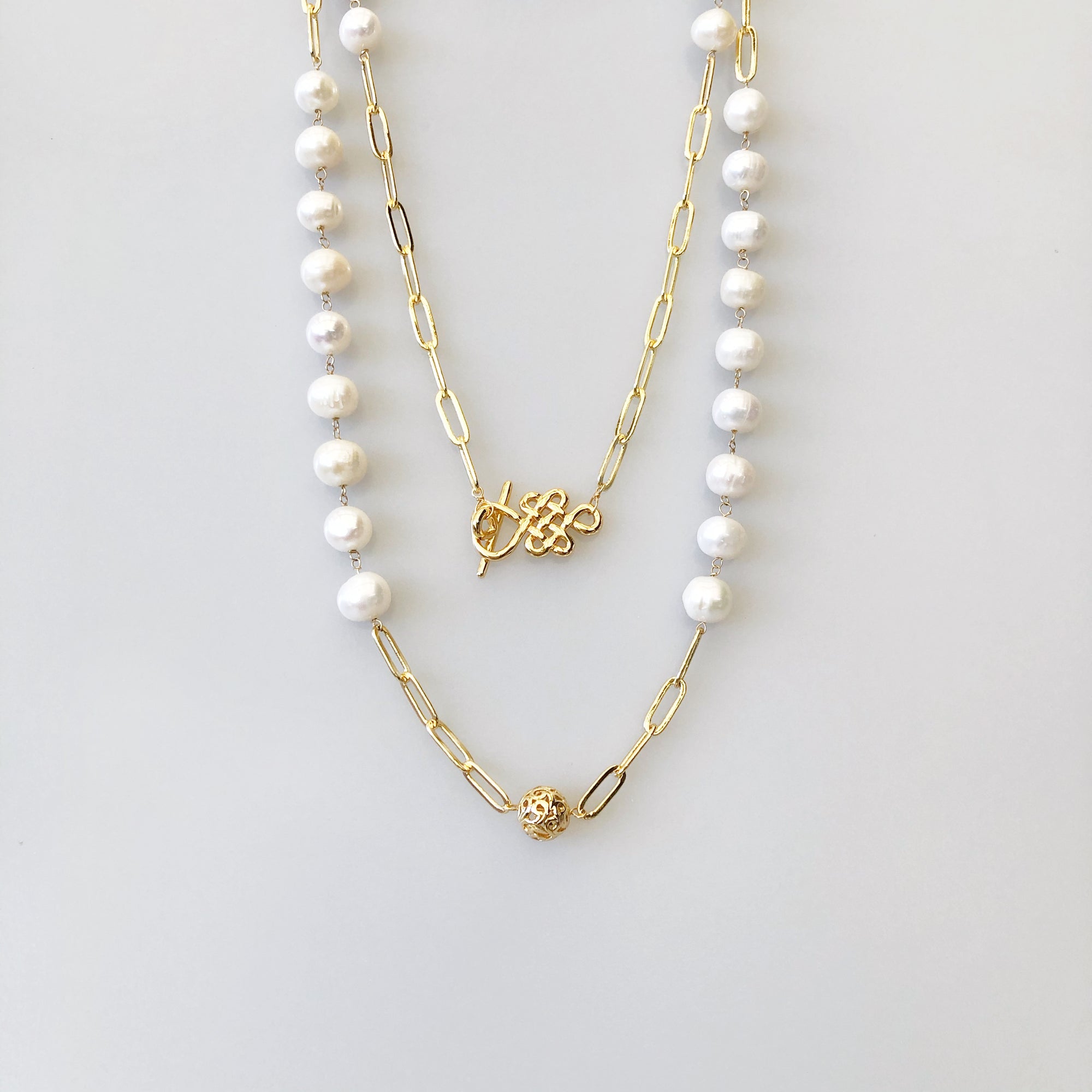 The Cloud Long Pearl Necklace - Yun Boutique