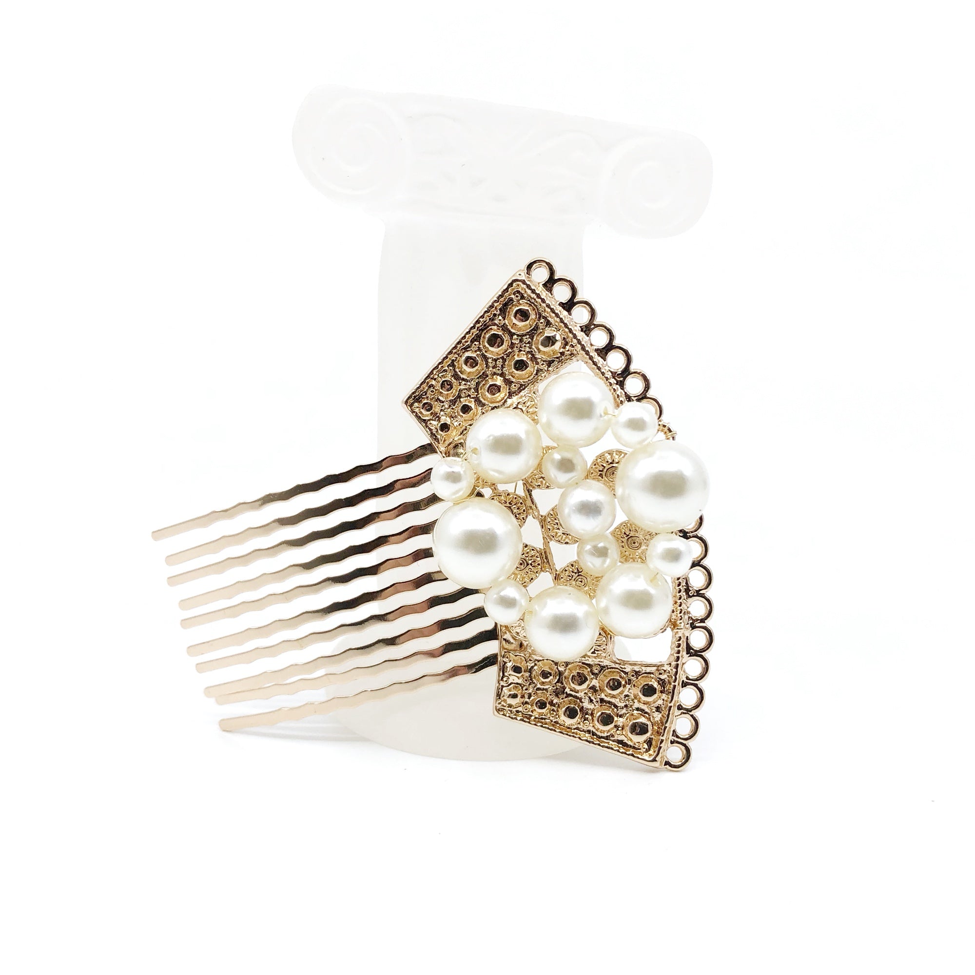 Gold Fan Hair Comb - Yun Boutique