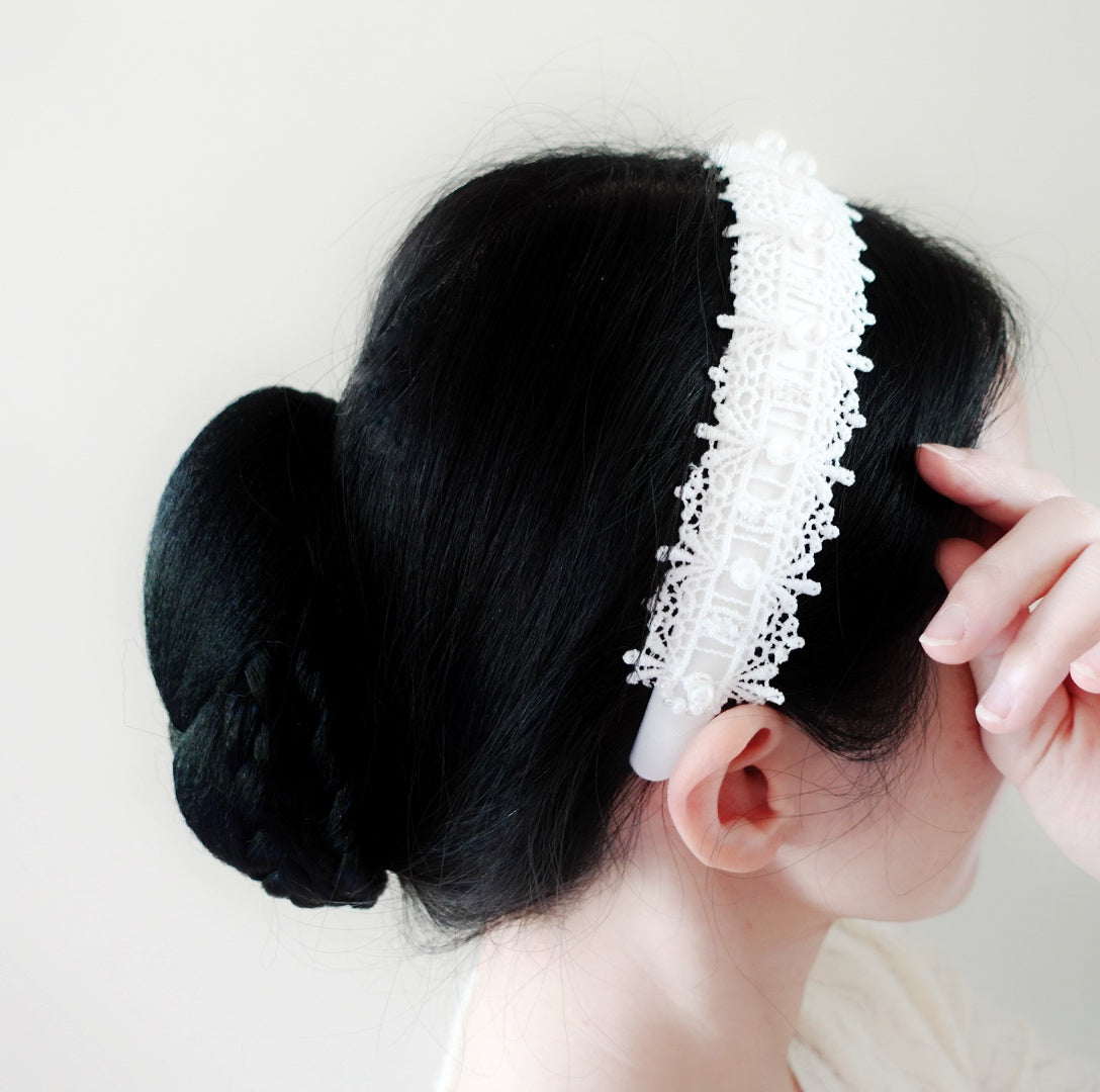 Pearl Crown Bridal Headband - Yun Boutique