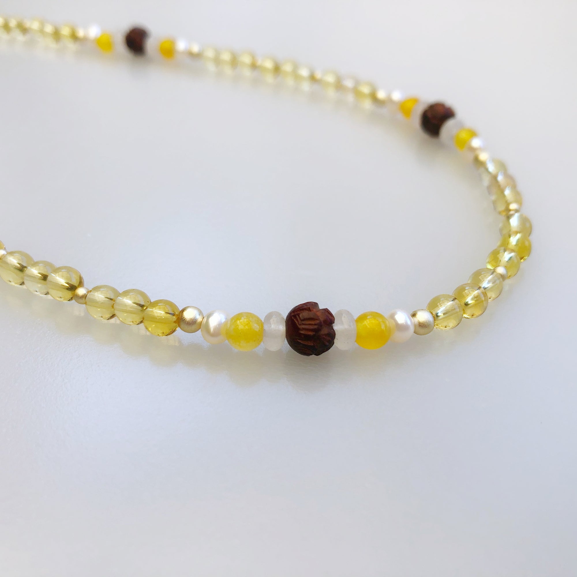 Multi-style Yellow Crystal Lariat Necklace Set - Yun Boutique