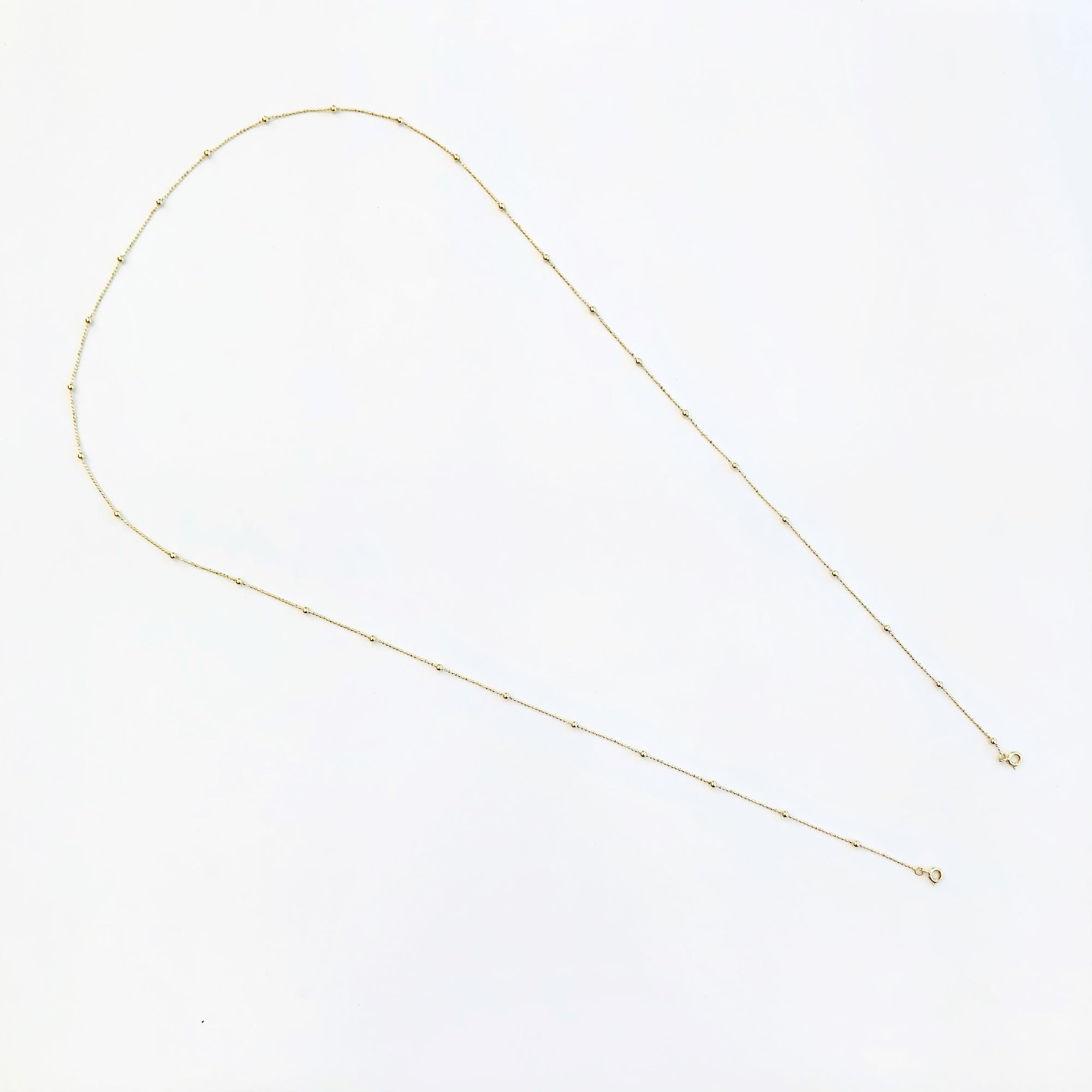 Lariat Tassel Necklace Chain Gold