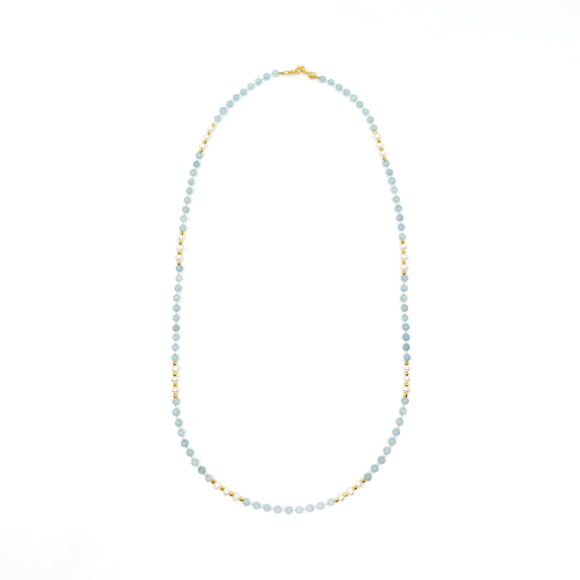 Return to Origin 4mm Aquamarine Necklace Set - Yun Boutique