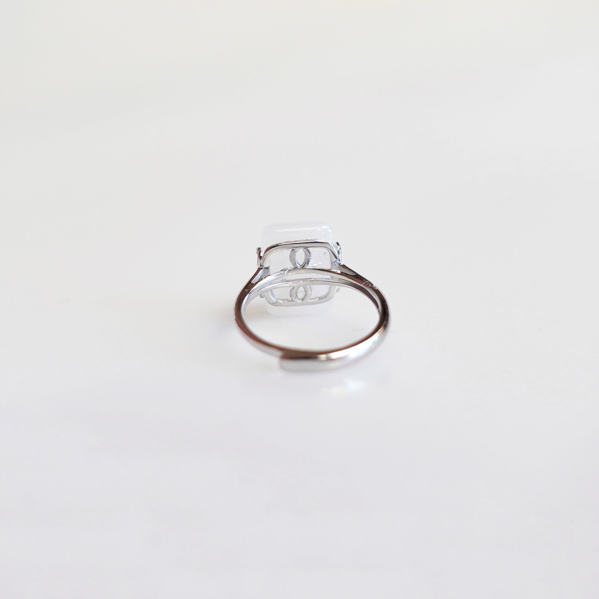 Crystal ring, cocktail ring, sterling silver ring, vintage ring, silver rings for women, rectangle ring, agate ring, handmade ring, real silver rings, 925 ring, boutique ring, Asian ring