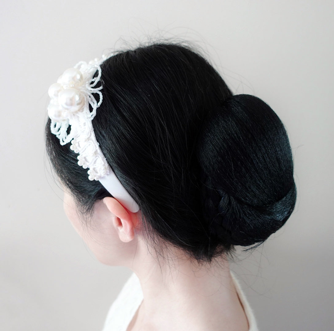 Pearl Flower Bridal Headband - Yun Boutique