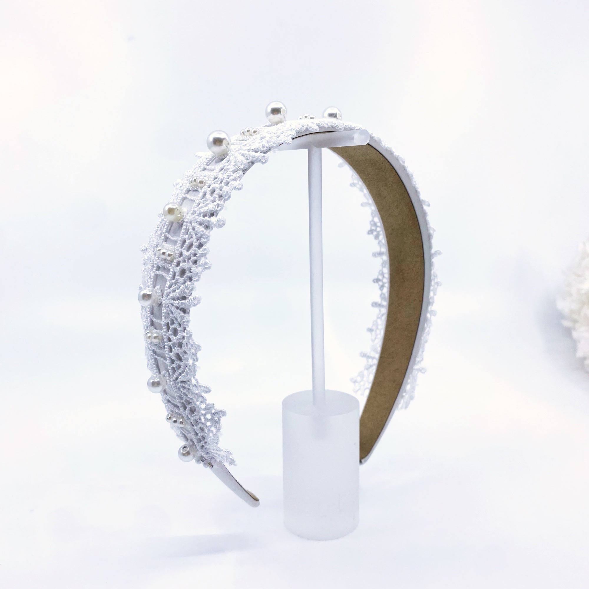 Pearl Crown Bridal Headband - Yun Boutique