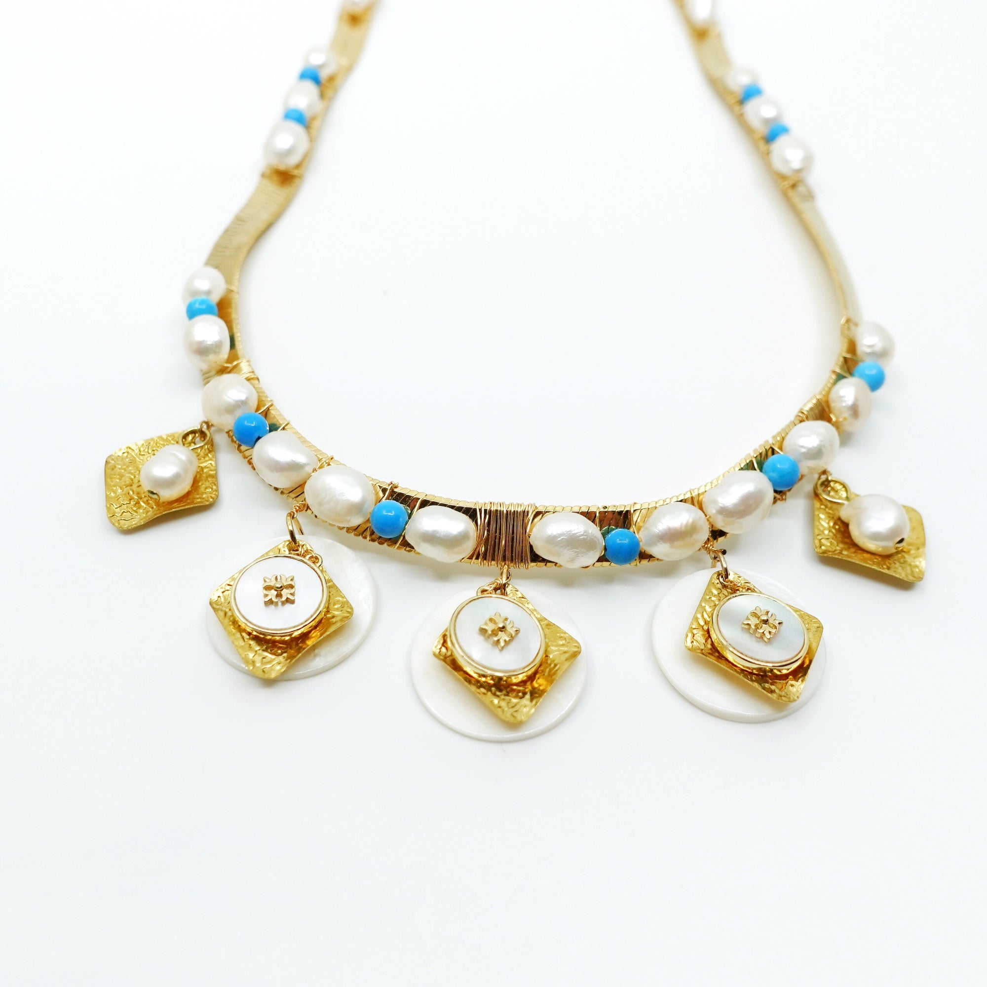 Memory of Ancient Kingdom Herringbone Necklace - Yun Boutique