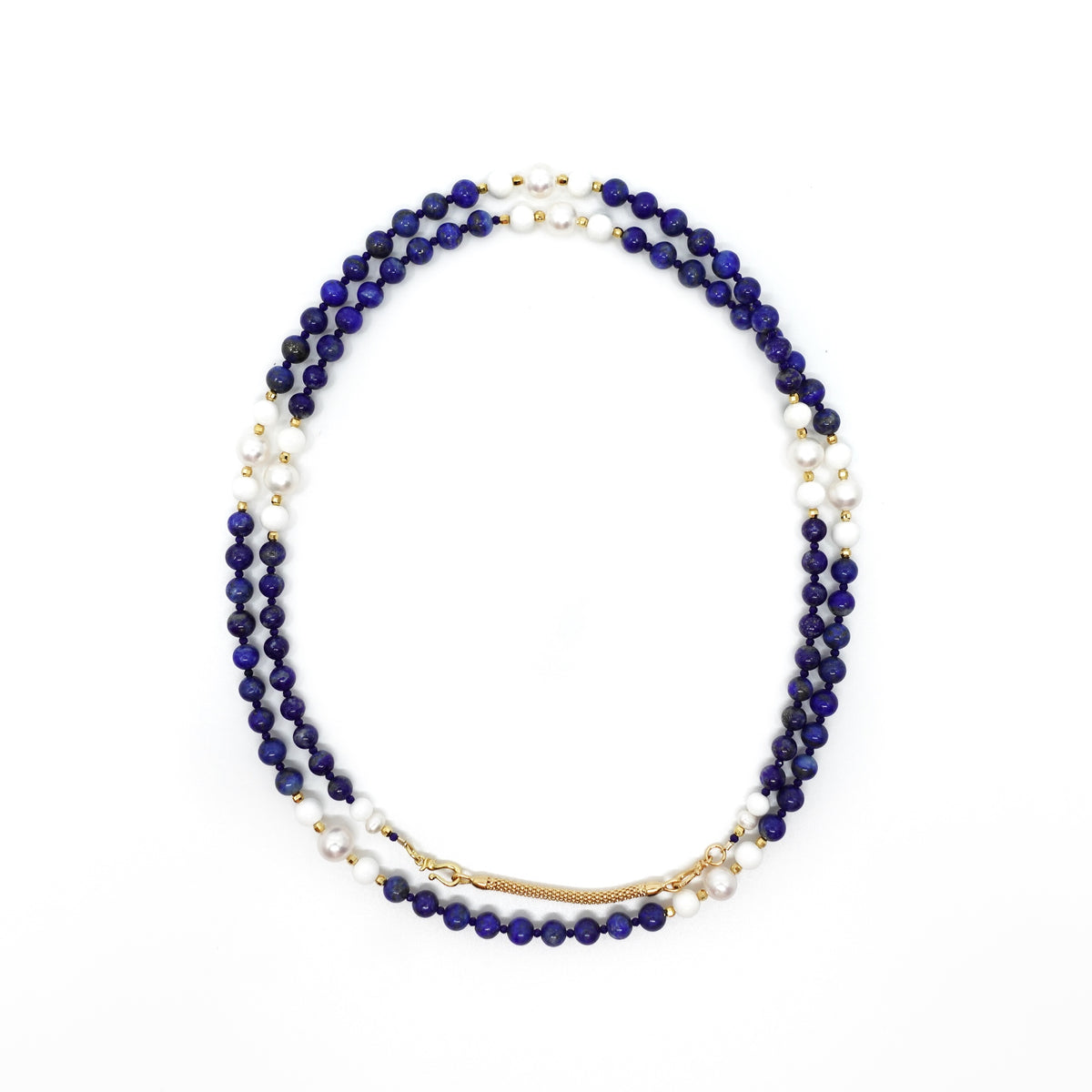 Return to Origin Beaded Lapis Necklace - Yun Boutique