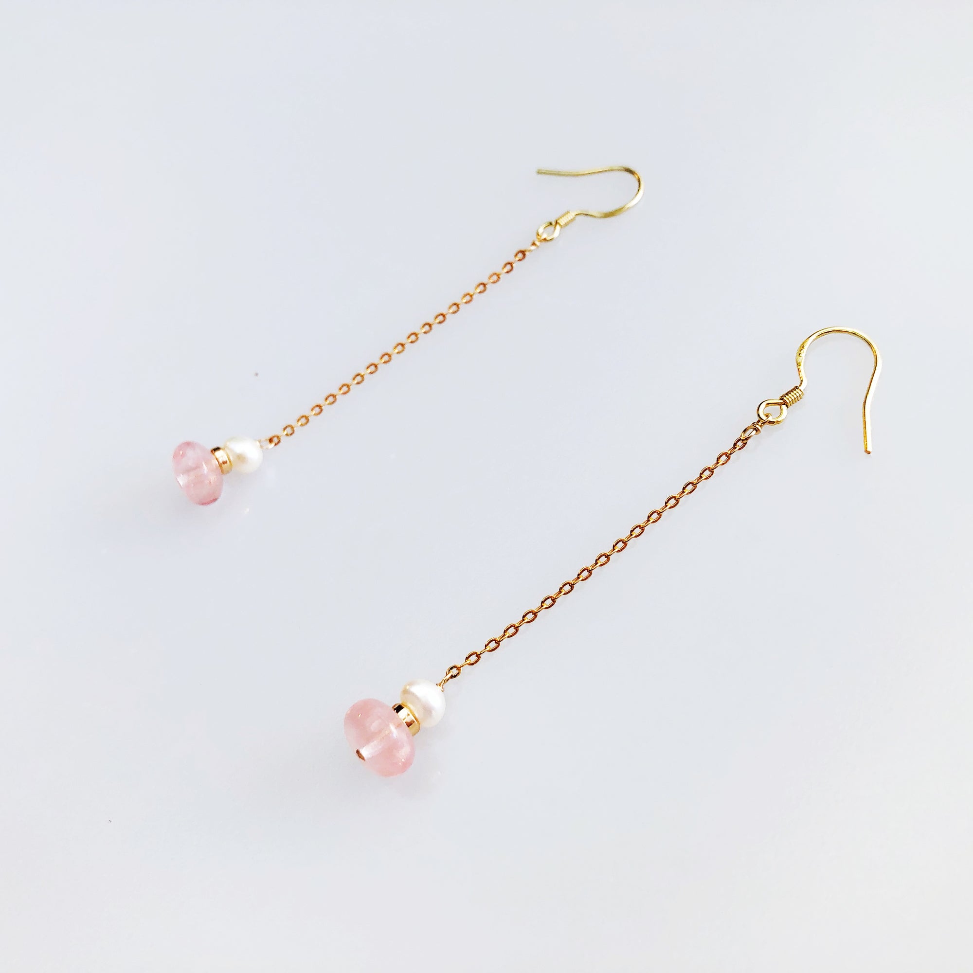 Plum Blossom Chain Earrings