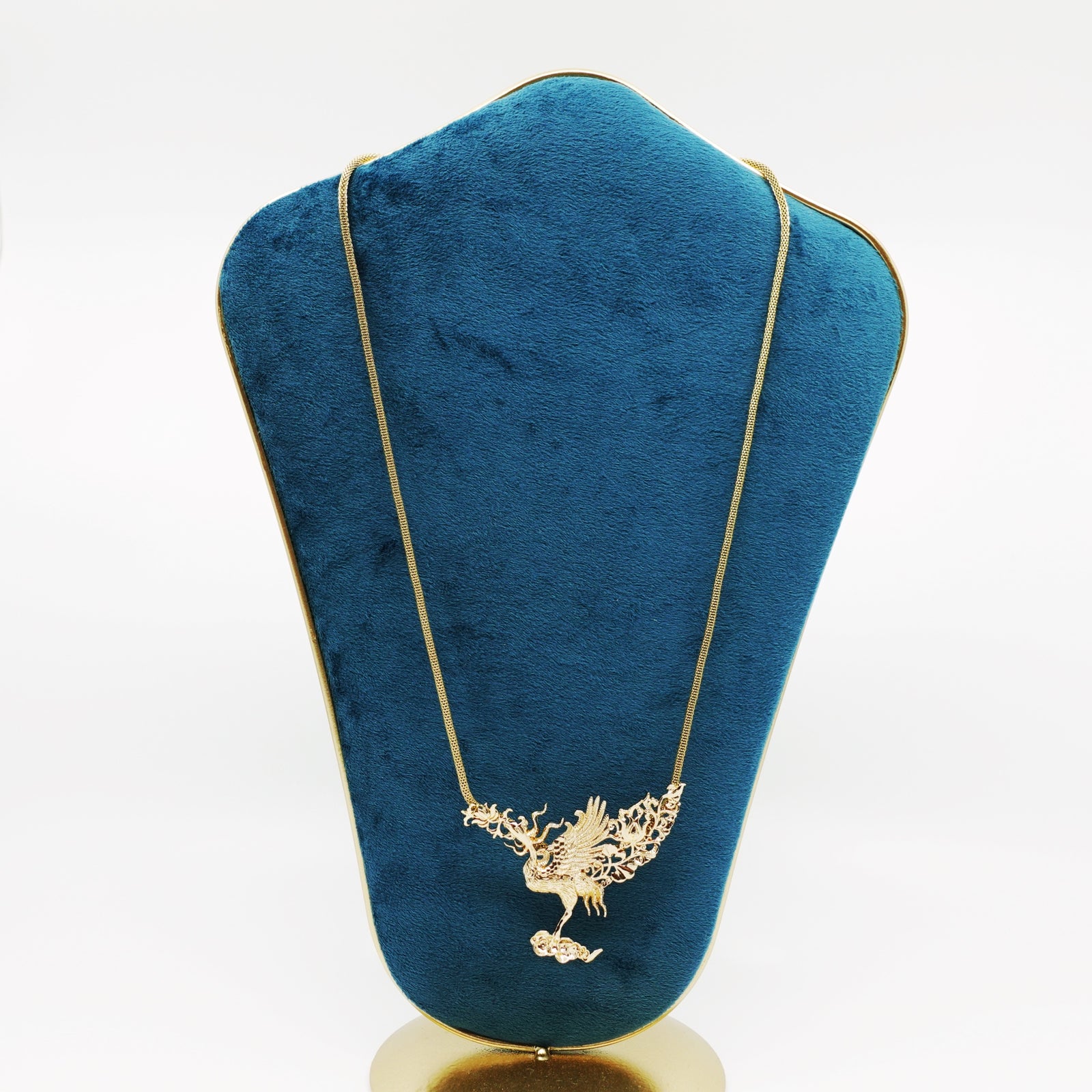 Gold Phoenix Pendant Necklace - Yun Boutique