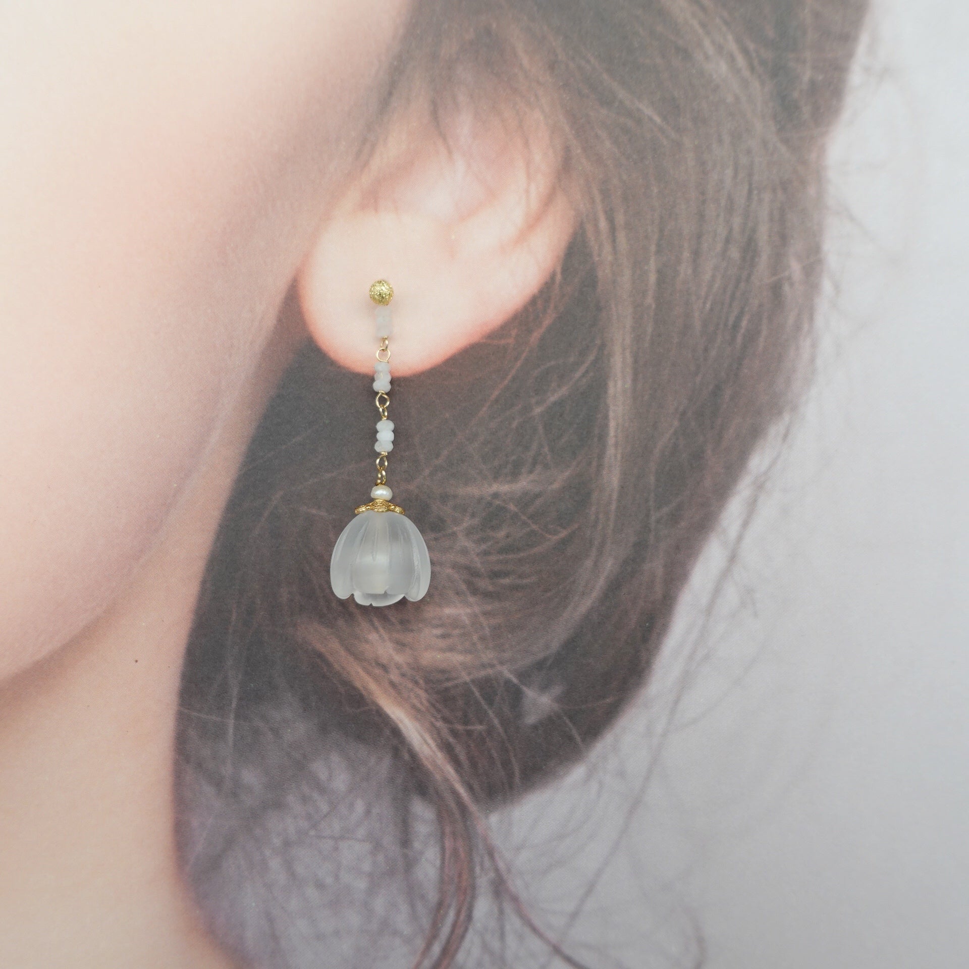 Udumbara Flower Earrings - Yun Boutique