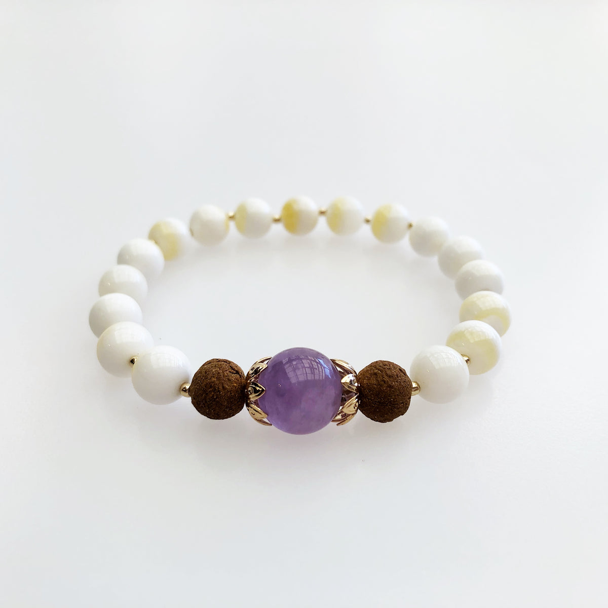 Beaded Tridacna Herbal Bracelet