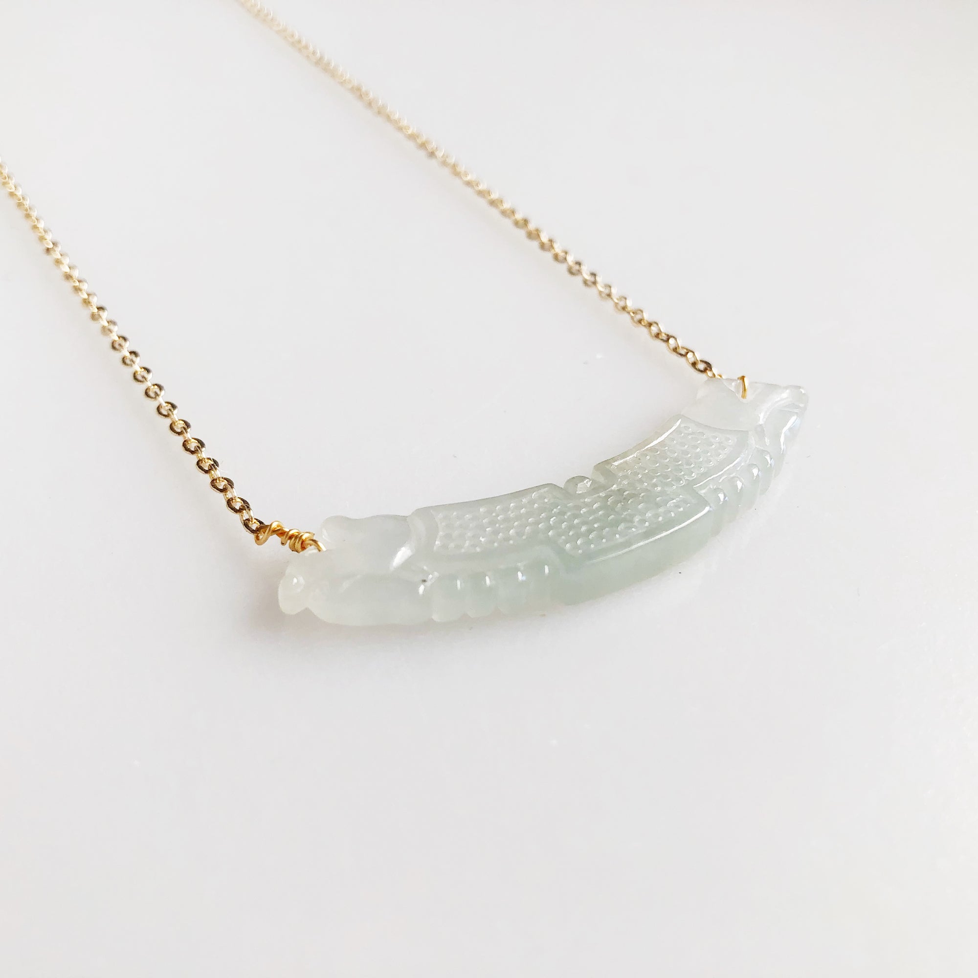 Mint Green Jadeite Huang Necklace