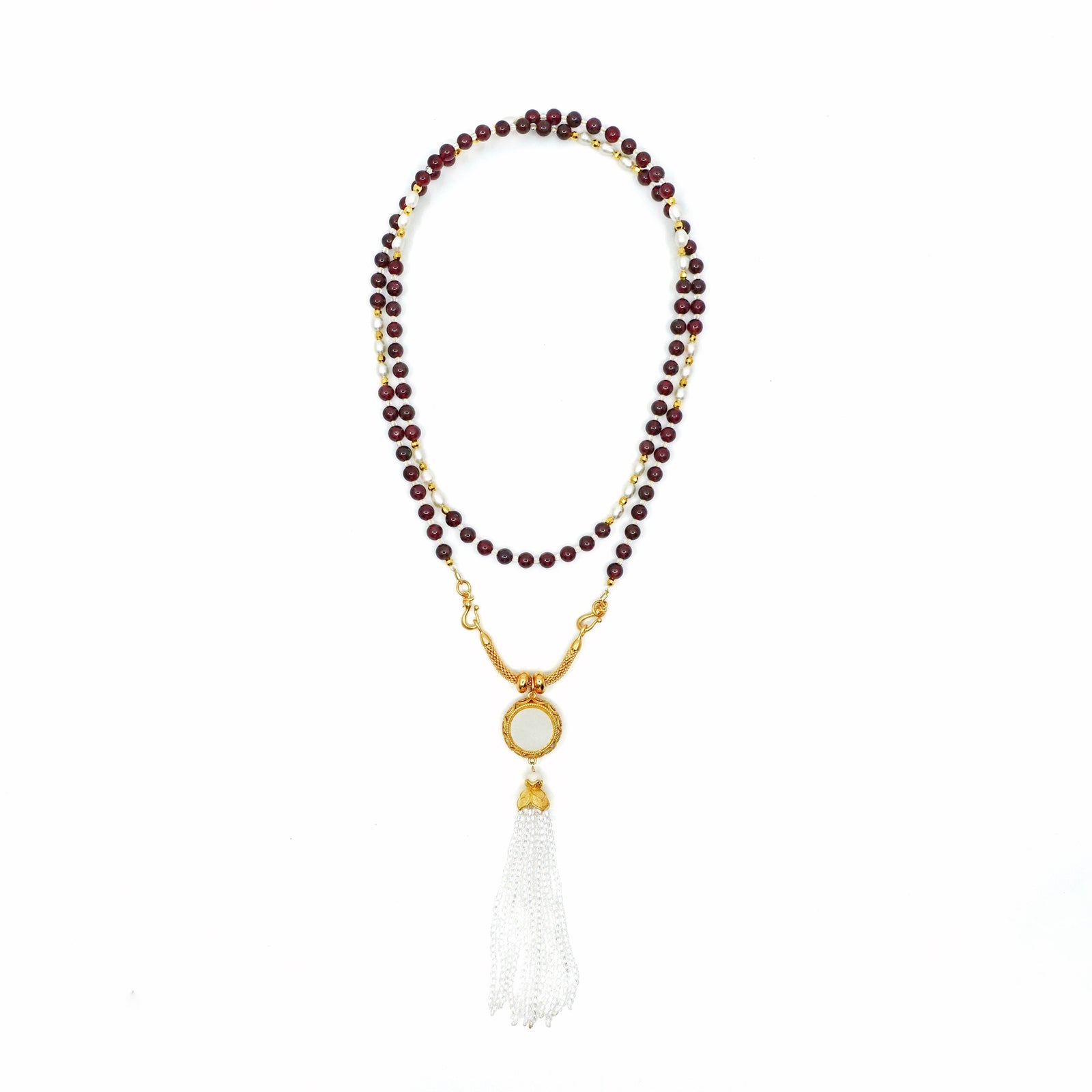 Return to Origin 4mm Garnet Necklace Set - Yun Boutique