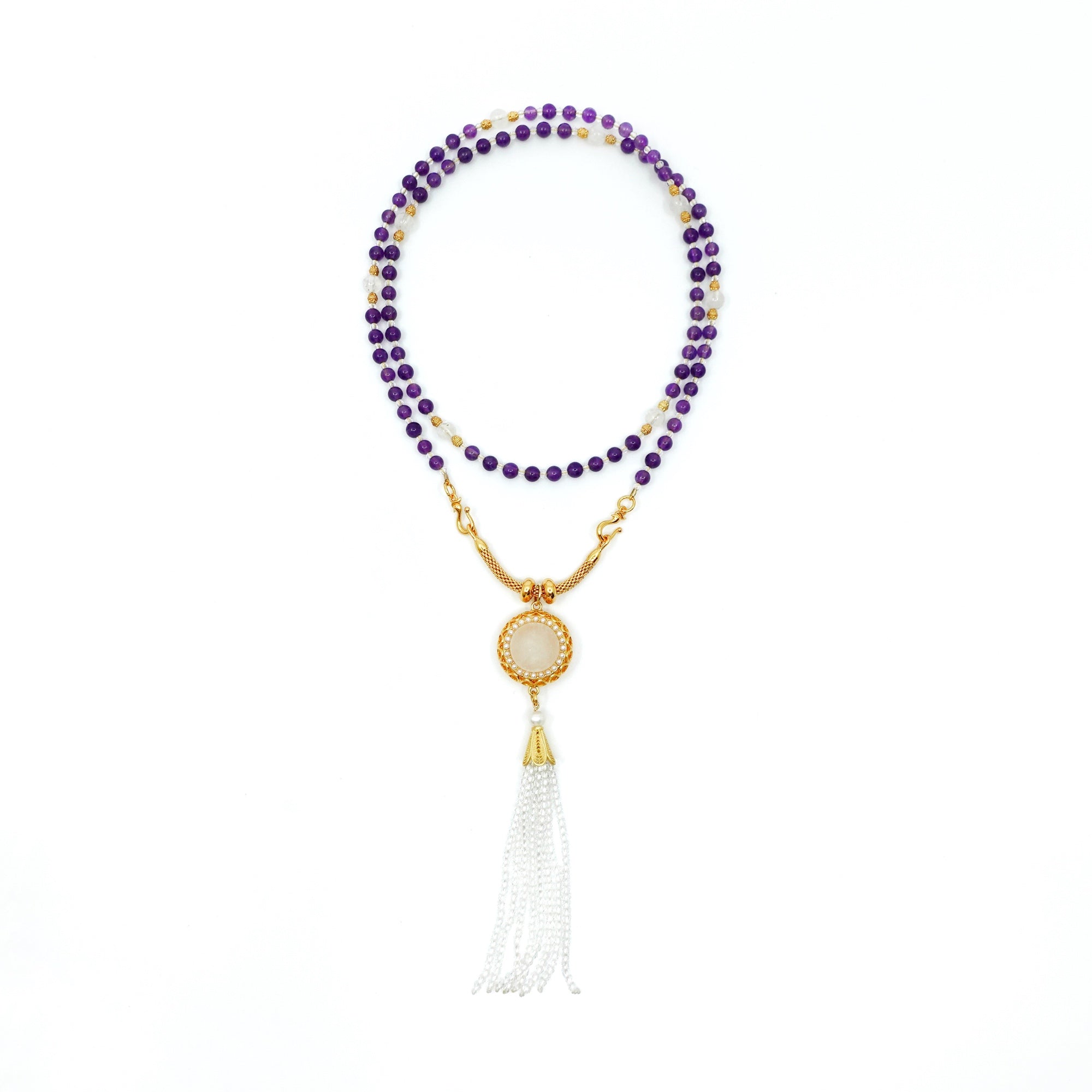 Return to Origin 4mm Amethyst Necklace Set - Yun Boutique