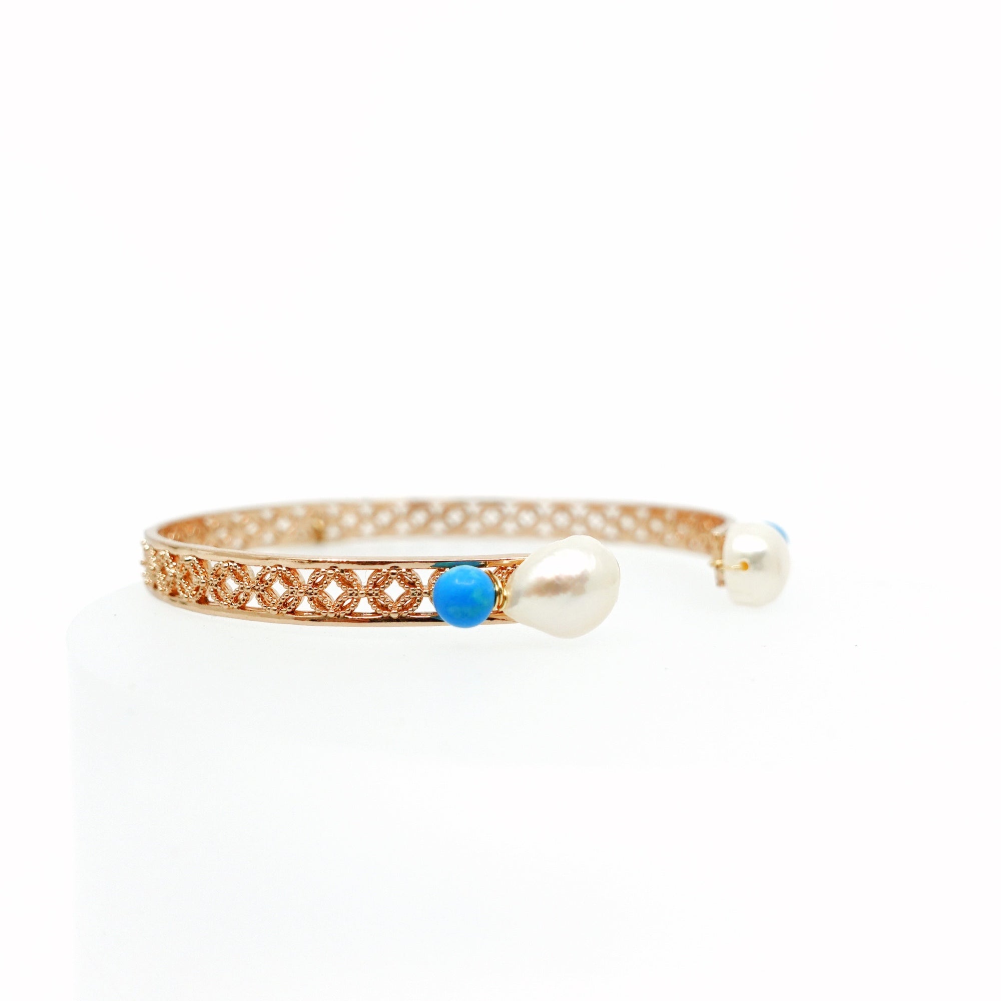 Memory of Ancient Kingdom Bangle Bracelet Turquoise - Yun Boutique