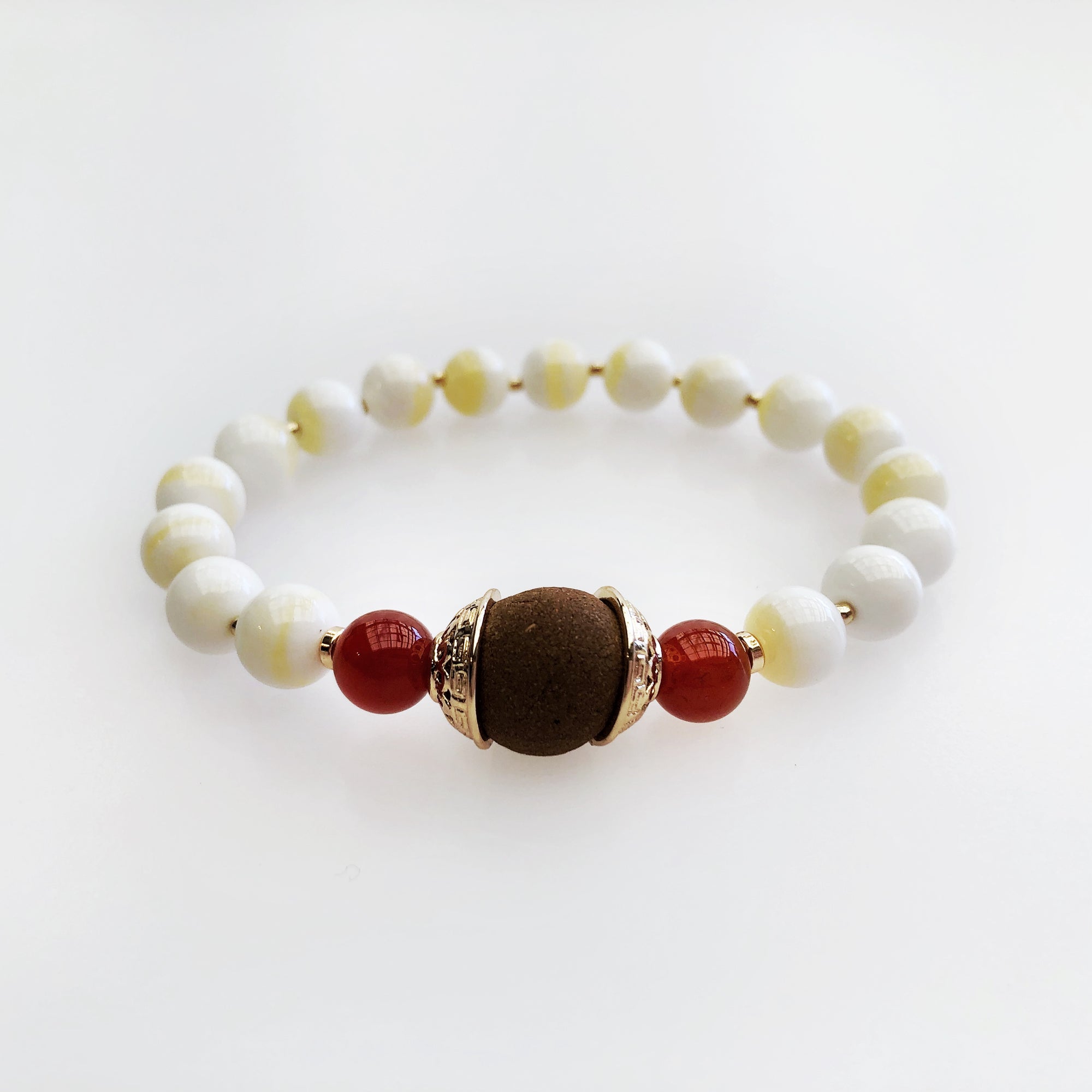 Beaded Tridacna Herbal Bracelet