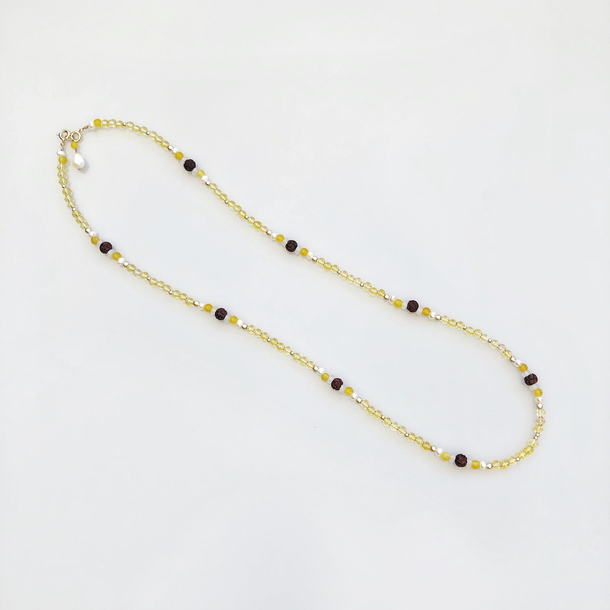 Multi-style Yellow Crystal Lariat Necklace Set - Yun Boutique