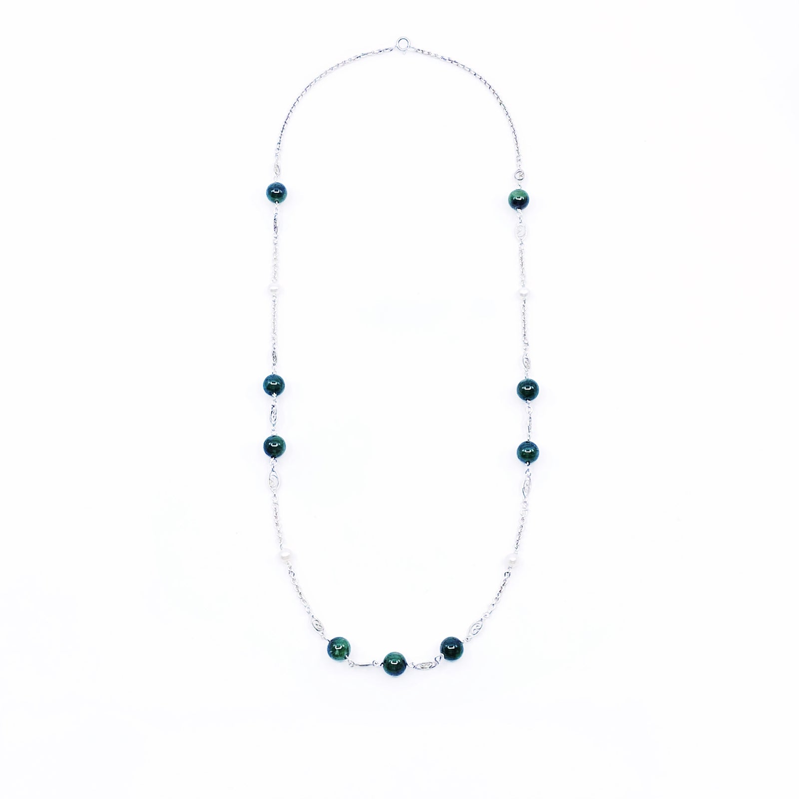 Yun Boutique The Nine Green Phantom Long Necklace