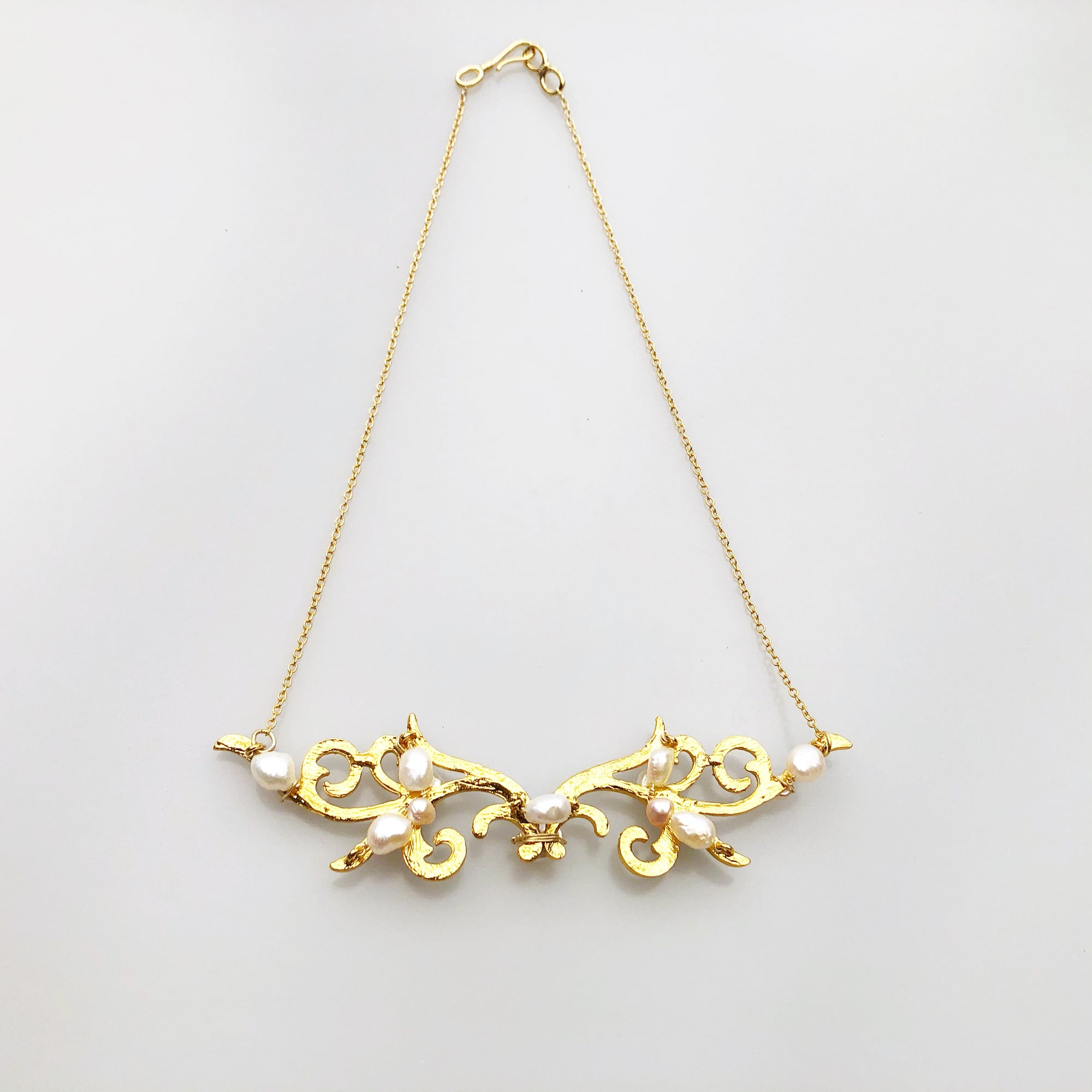 Yun Boutique Gold Enamel Wing Necklace