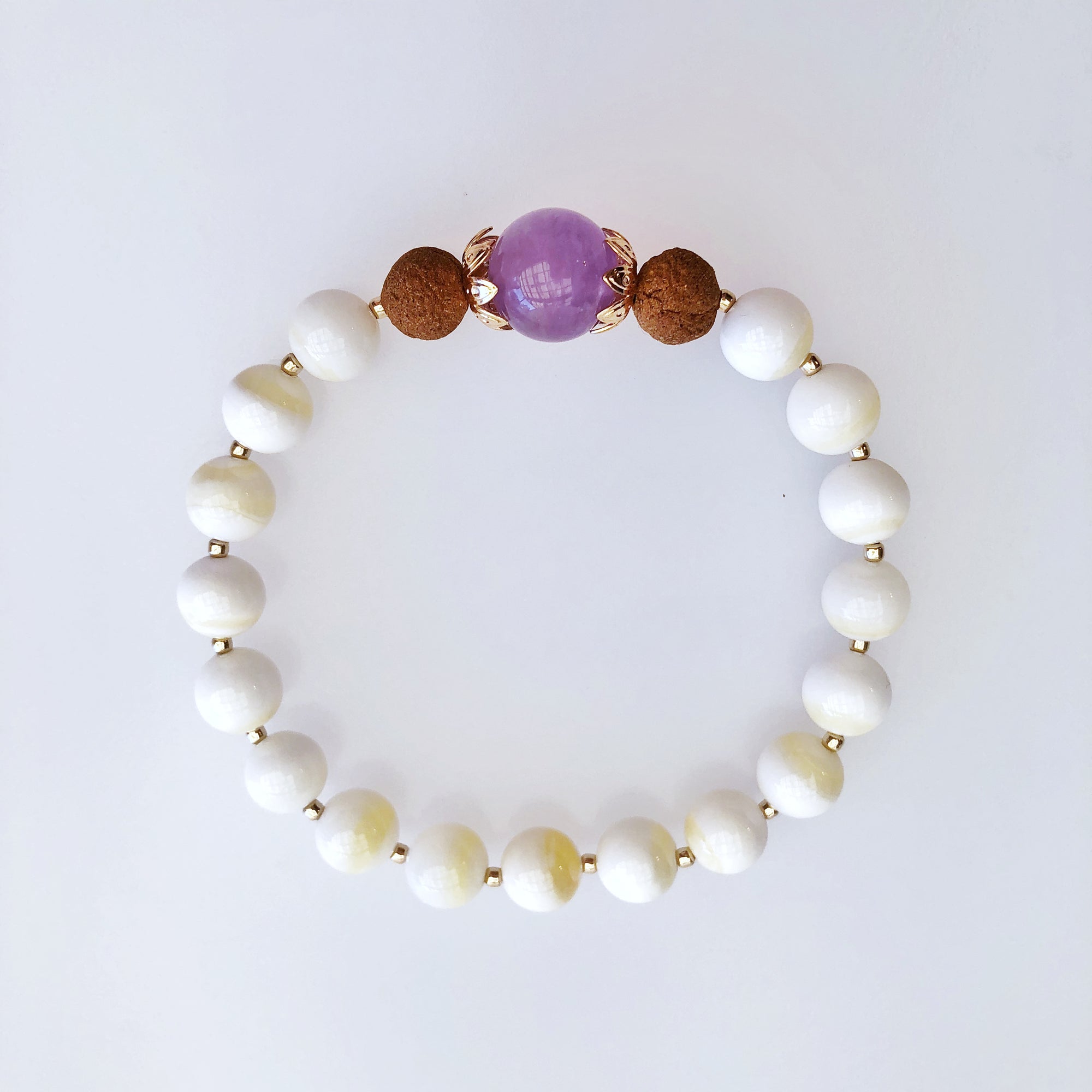 Beaded Tridacna Herbal Bracelet