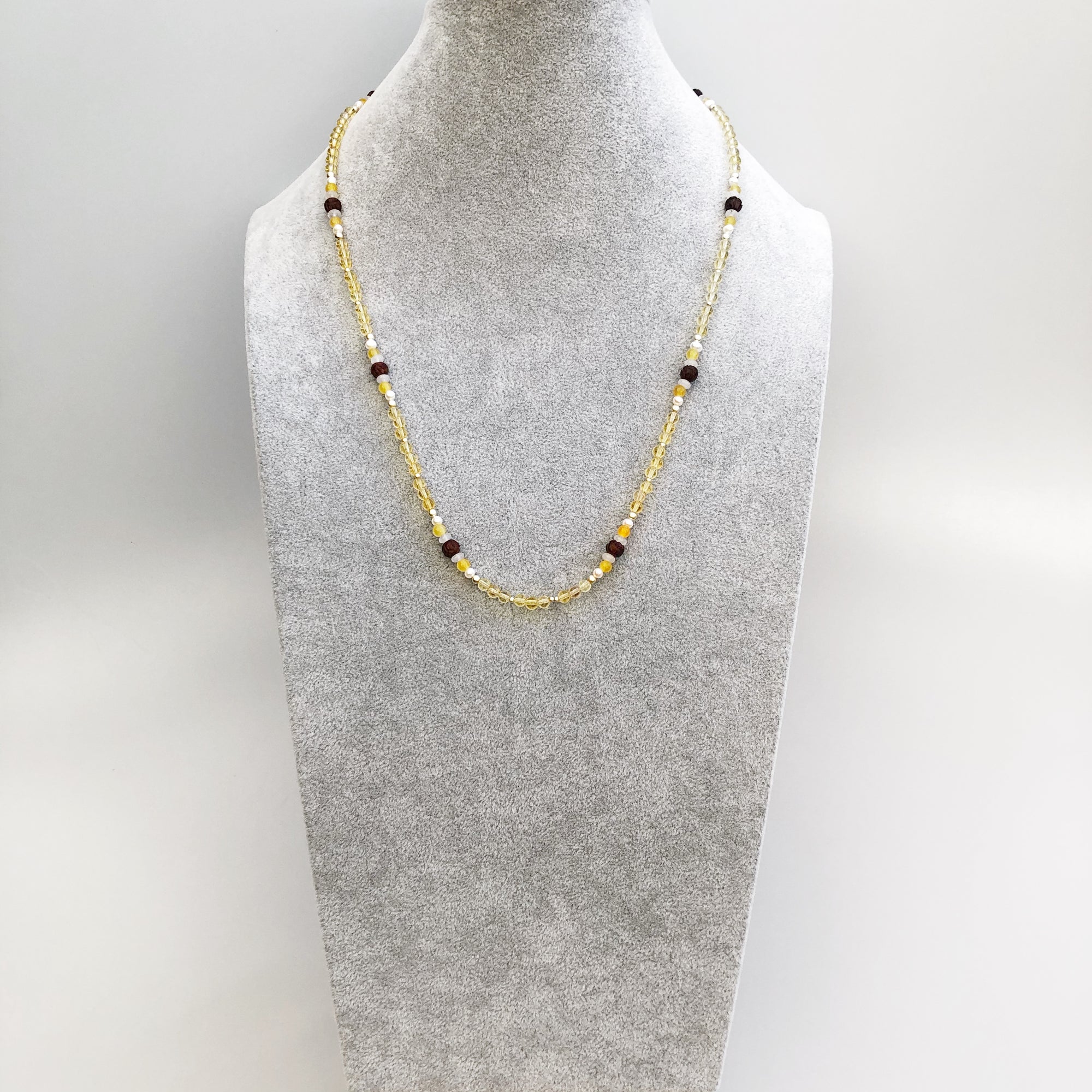 Multi-style Yellow Crystal Lariat Necklace Set - Yun Boutique