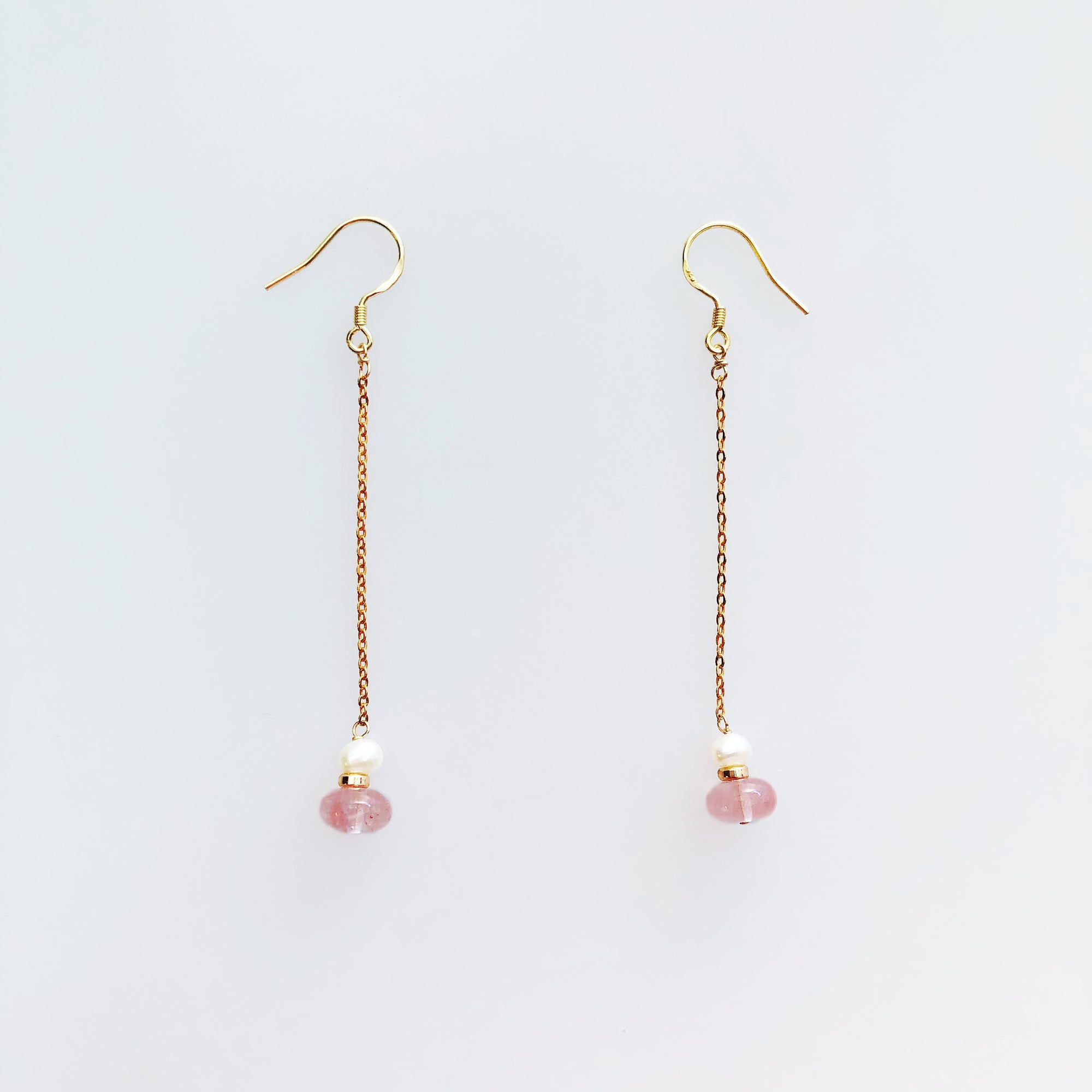 Plum Blossom Chain Earrings