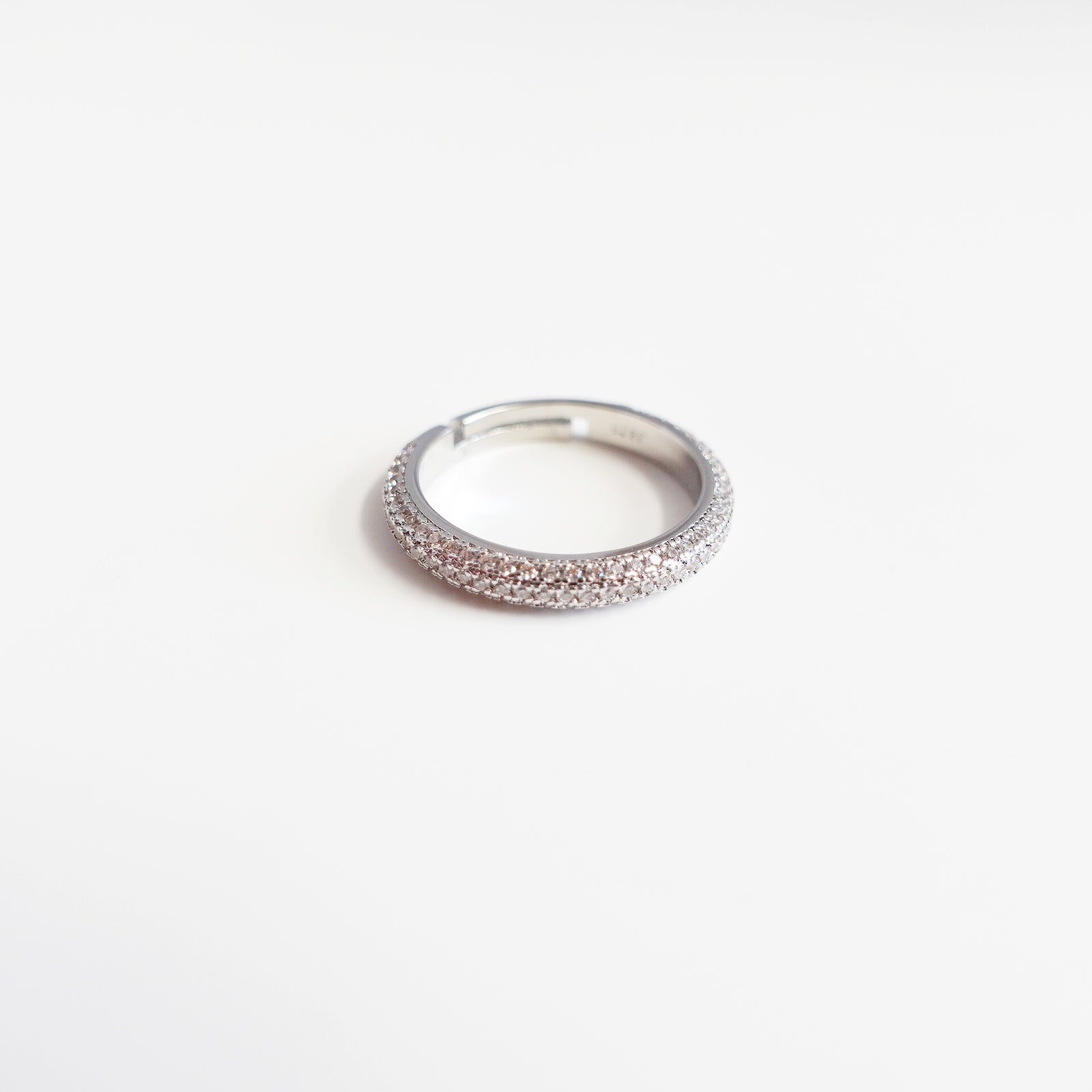 Silver Zircon Stack Ring - Yun Boutique