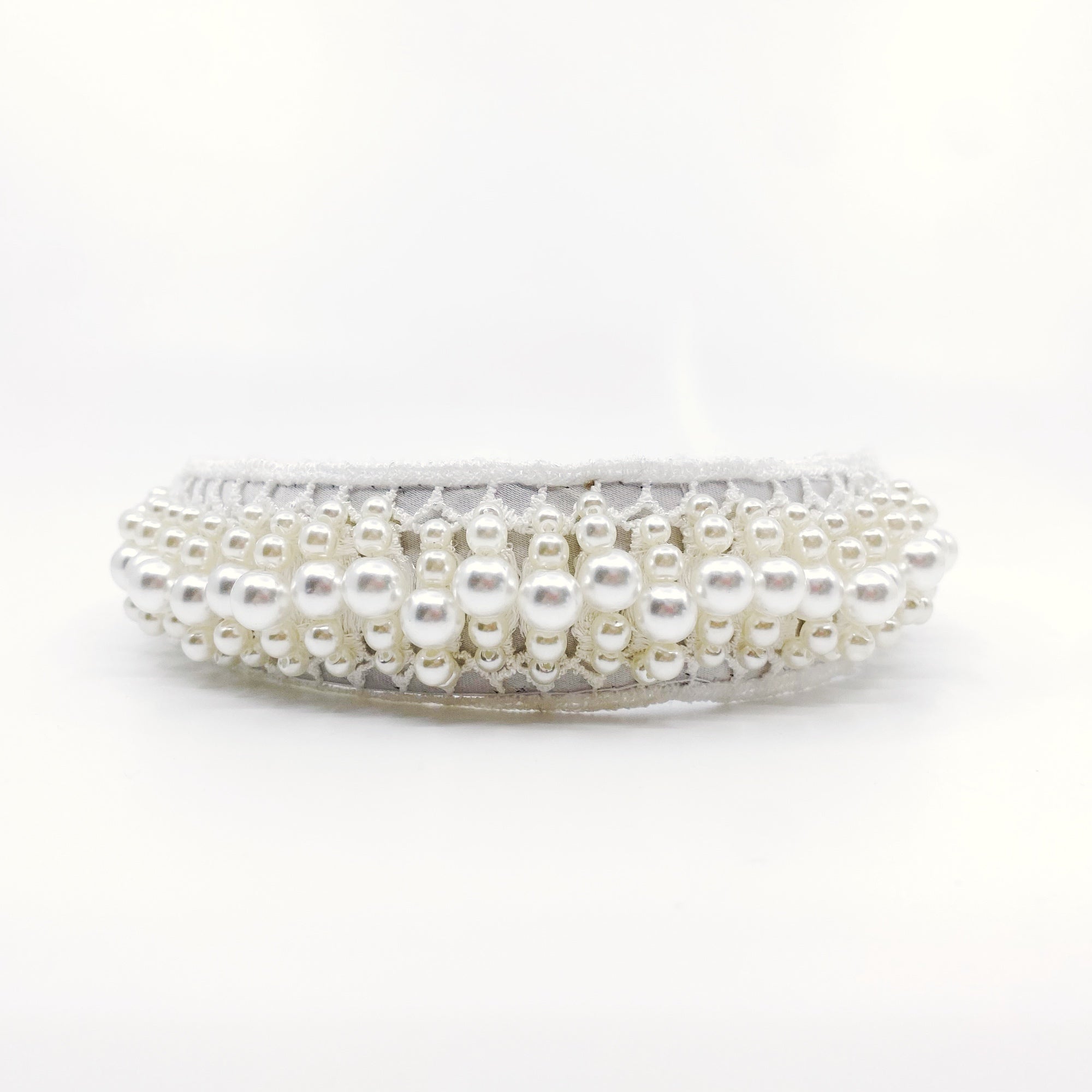 Yun Boutique Large Pearl Crown Bridal Headband