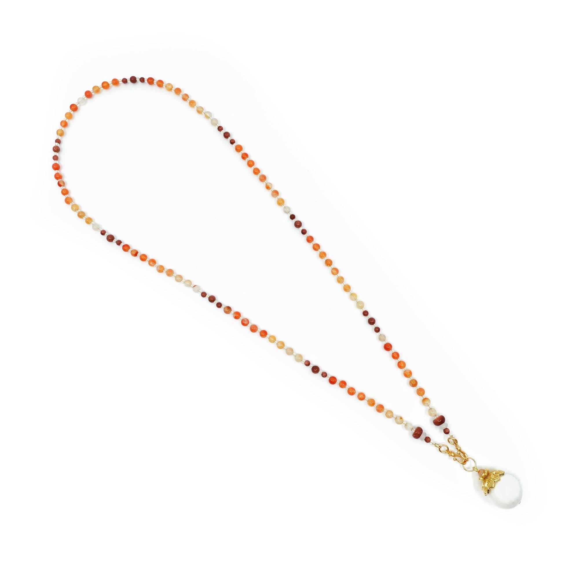 Return to Origin 4mm Carnelian Necklace - Yun Boutique