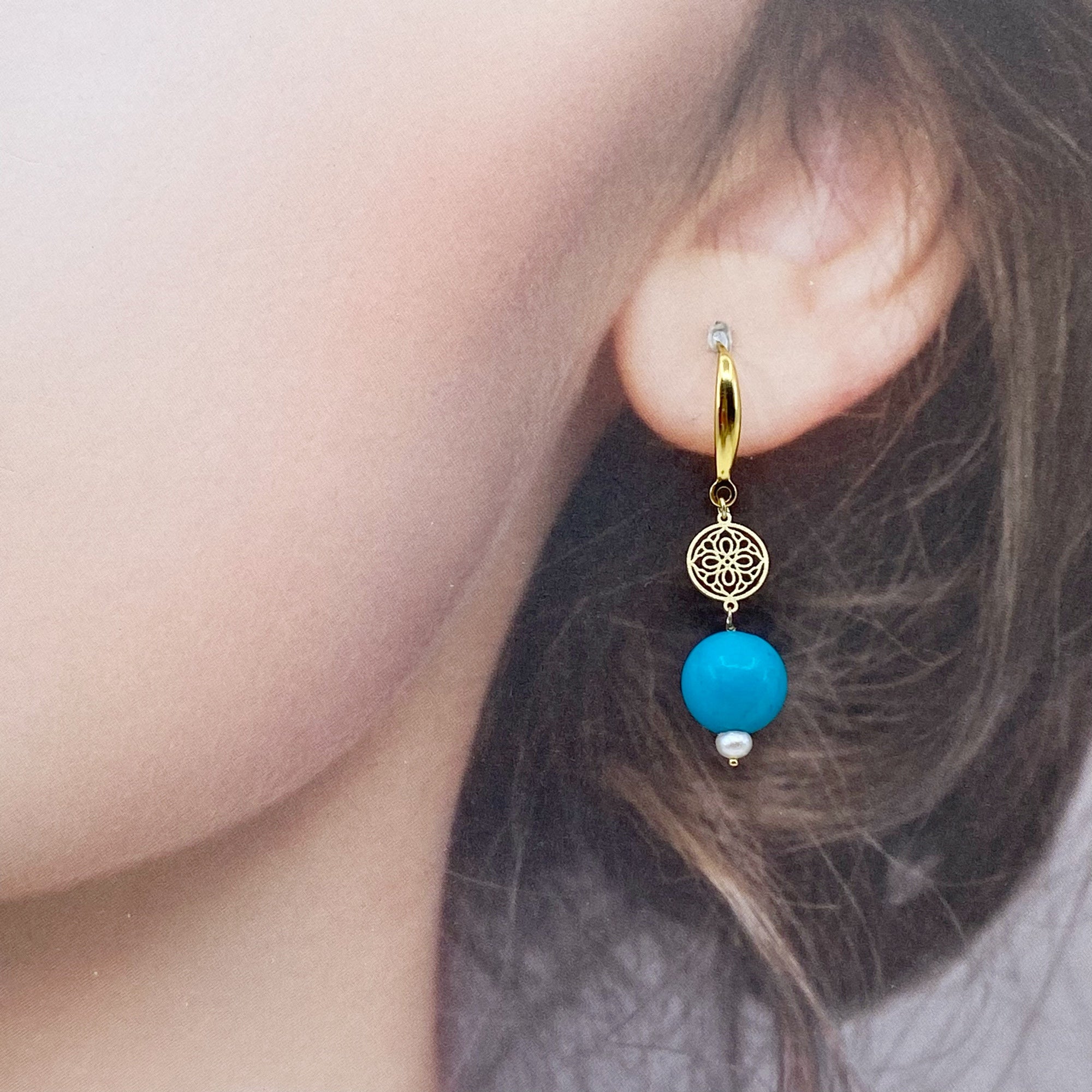 The Nine Turquoise Earrings - Yun Boutique