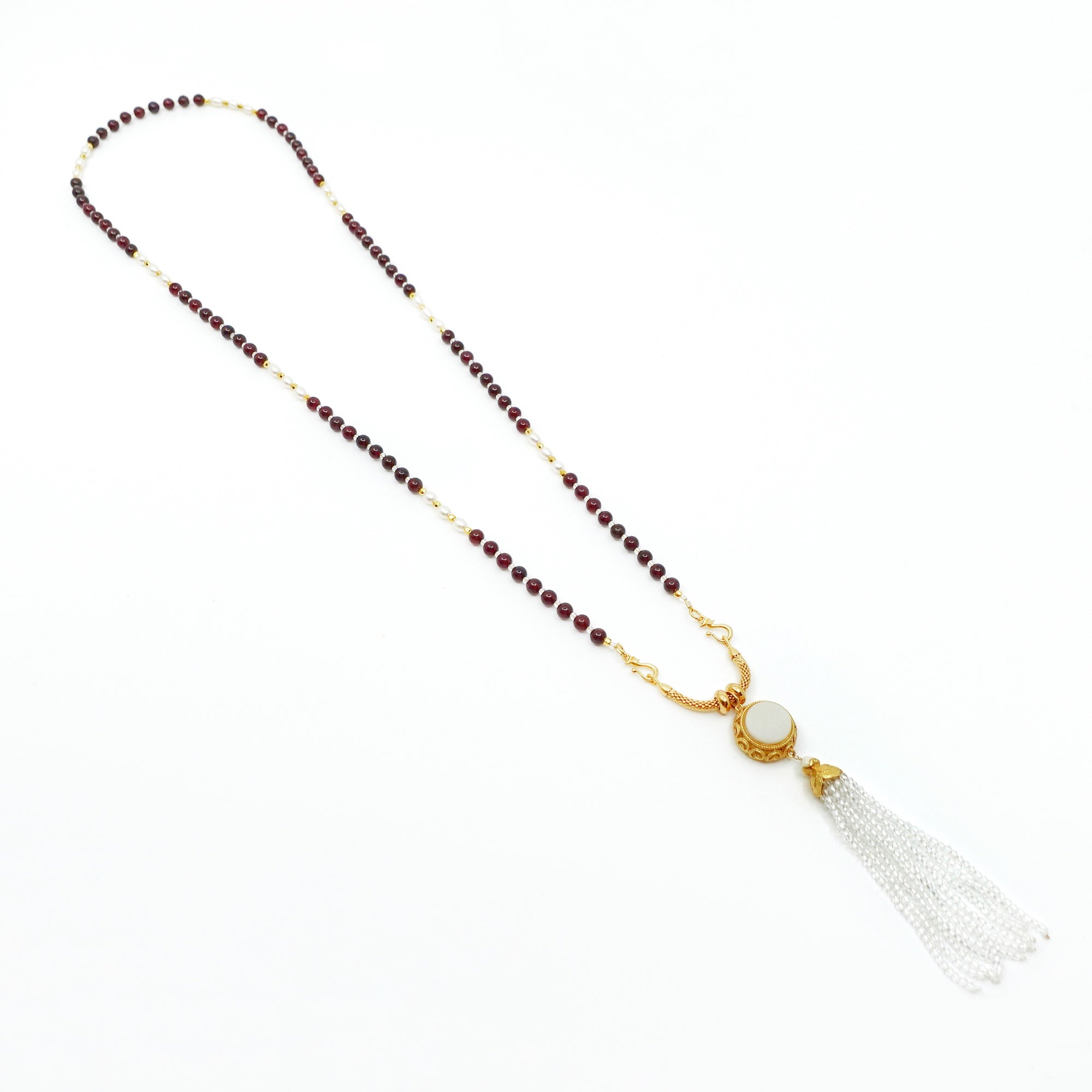 Return to Origin 4mm Garnet Necklace Set - Yun Boutique