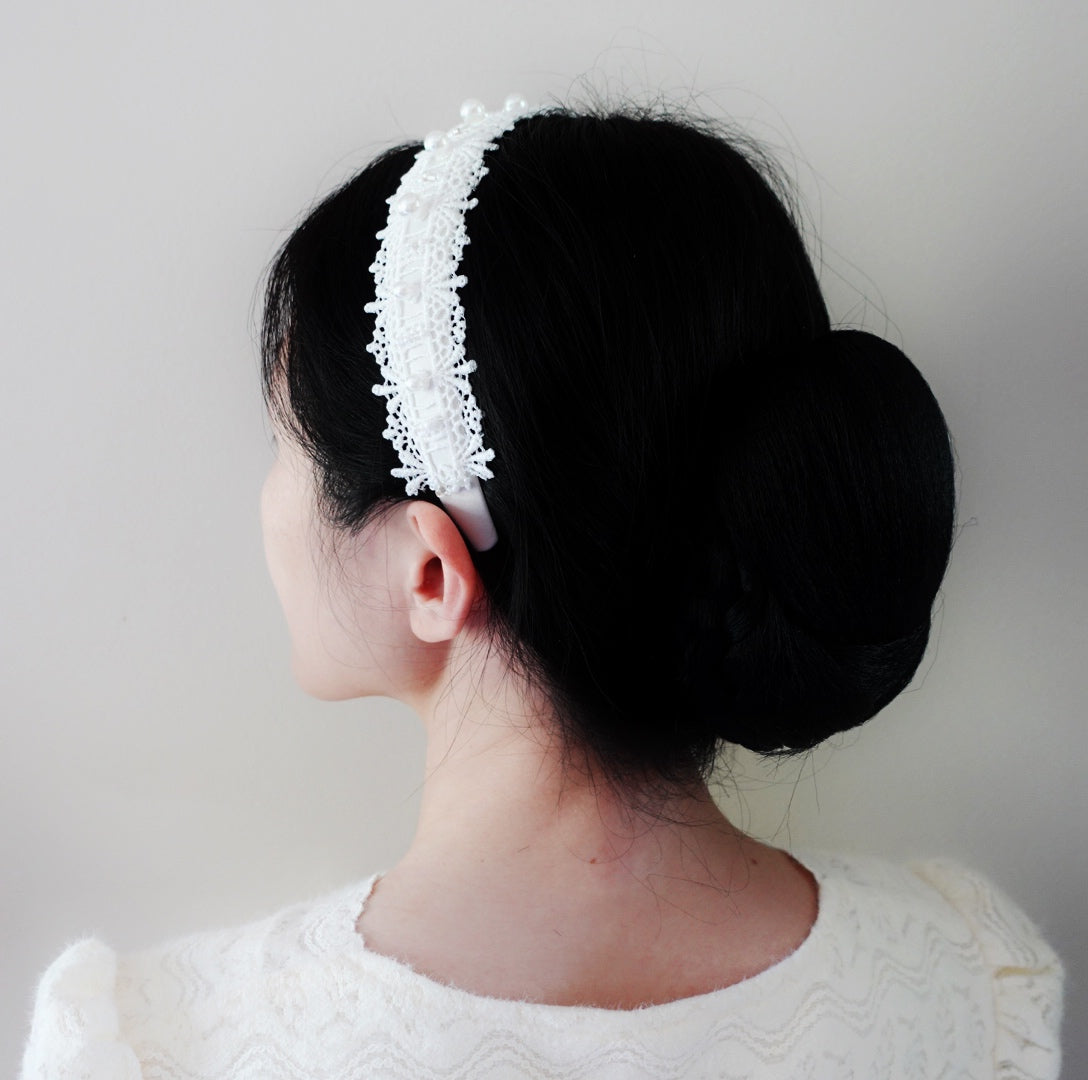 Pearl Crown Bridal Headband - Yun Boutique