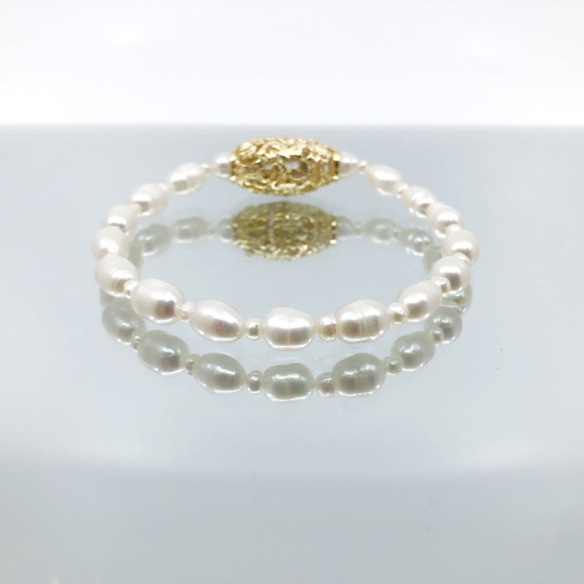 Elegant Chinese Court Lady Inspired Pearl Bracelet - Yun Boutique