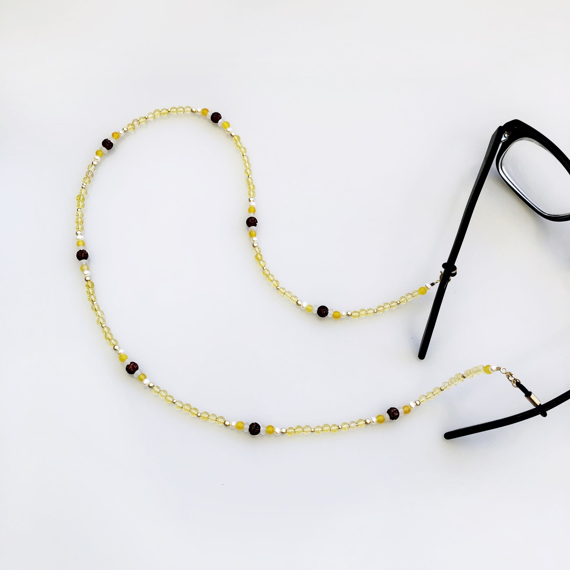 Multi-style Yellow Crystal Lariat Necklace Set - Yun Boutique