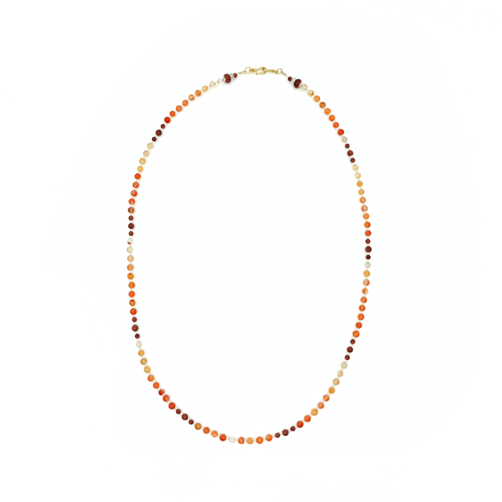 Return to Origin 4mm Carnelian Necklace - Yun Boutique