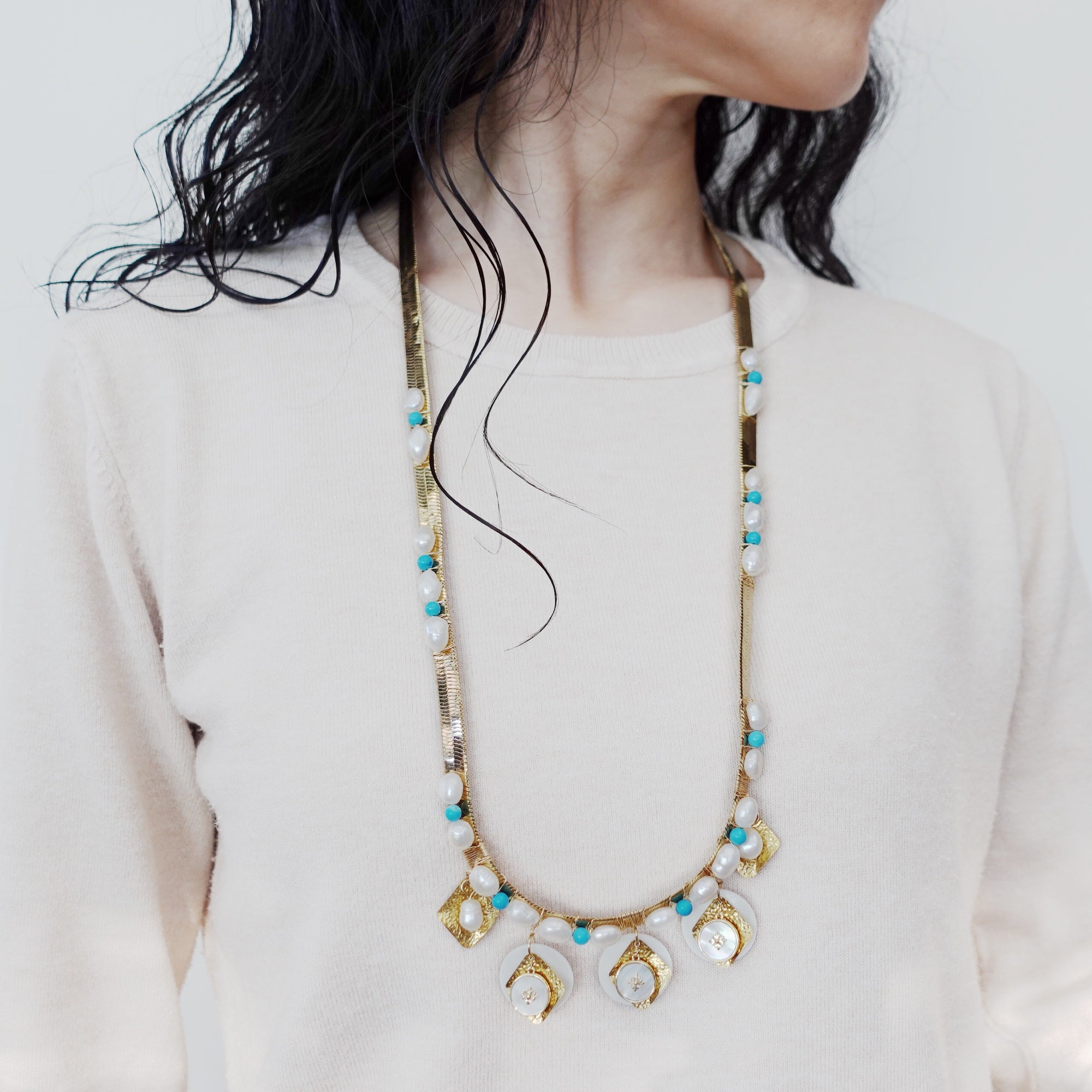 Memory of Ancient Kingdom Herringbone Necklace - Yun Boutique