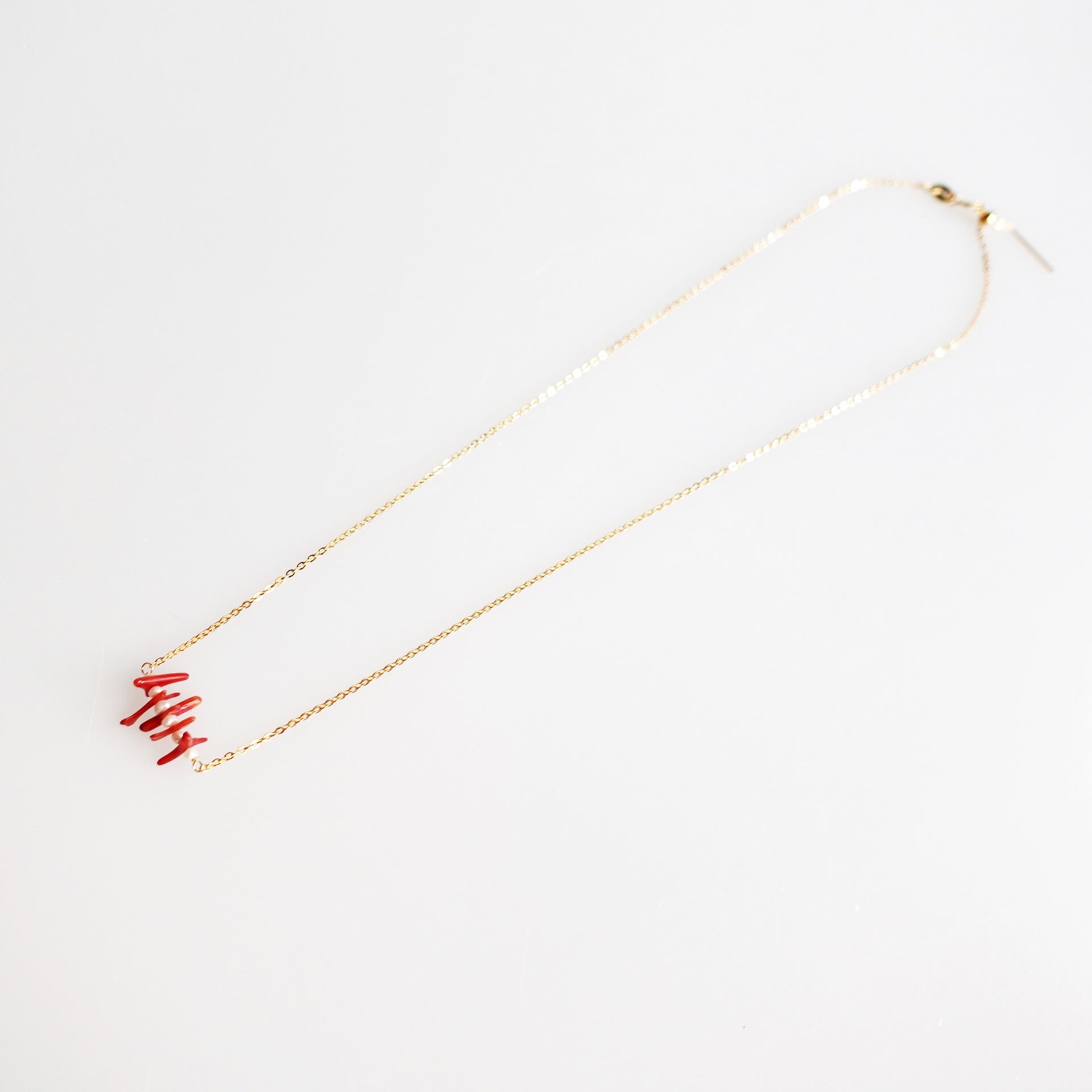 Natural Red Coral Necklace - Yun Boutique