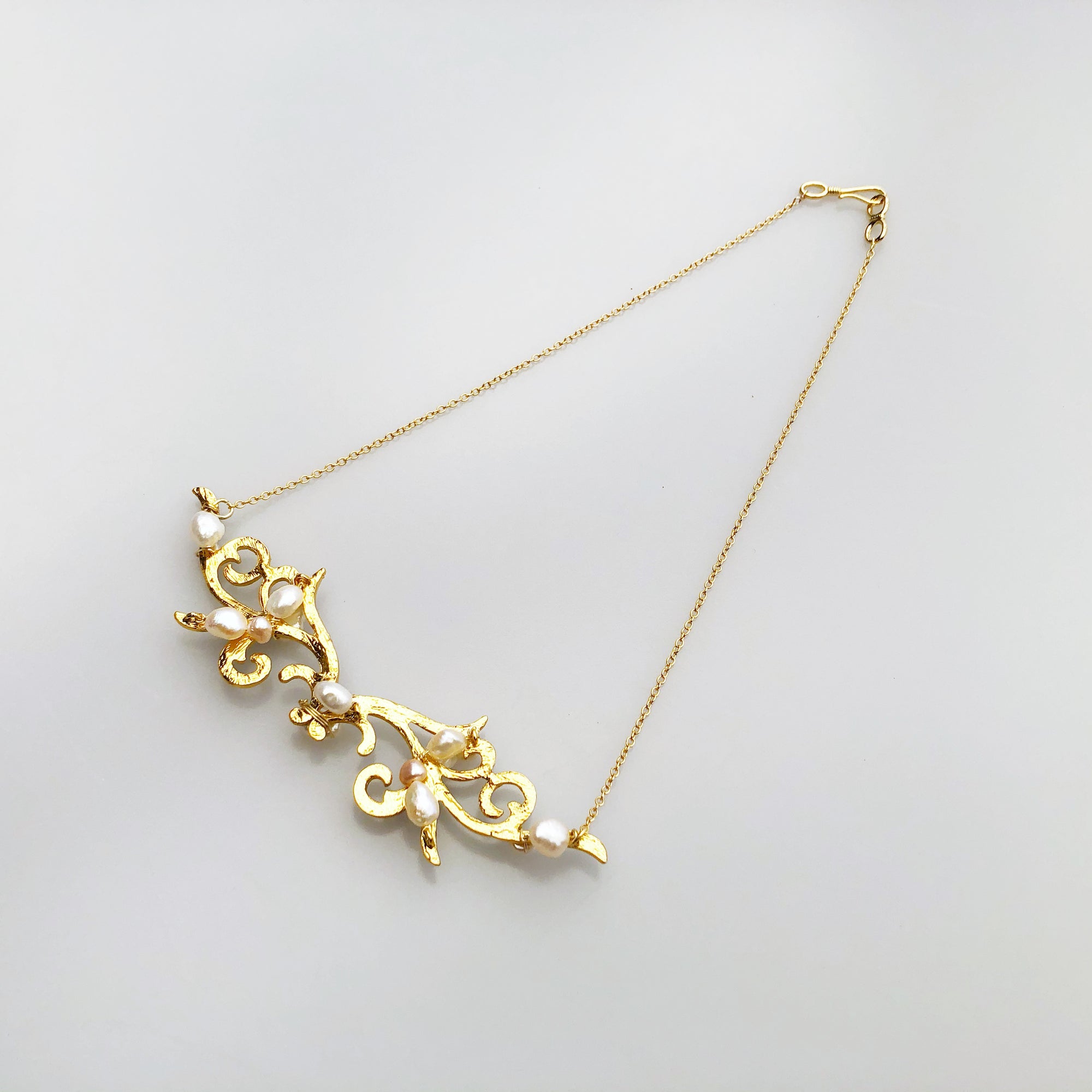 Yun Boutique Gold Enamel Wing Necklace