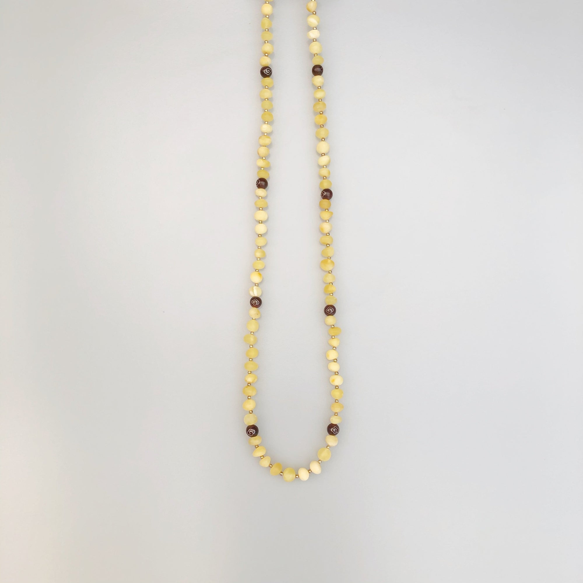 Yun Boutique Return to Origin Beaded Amber Necklace