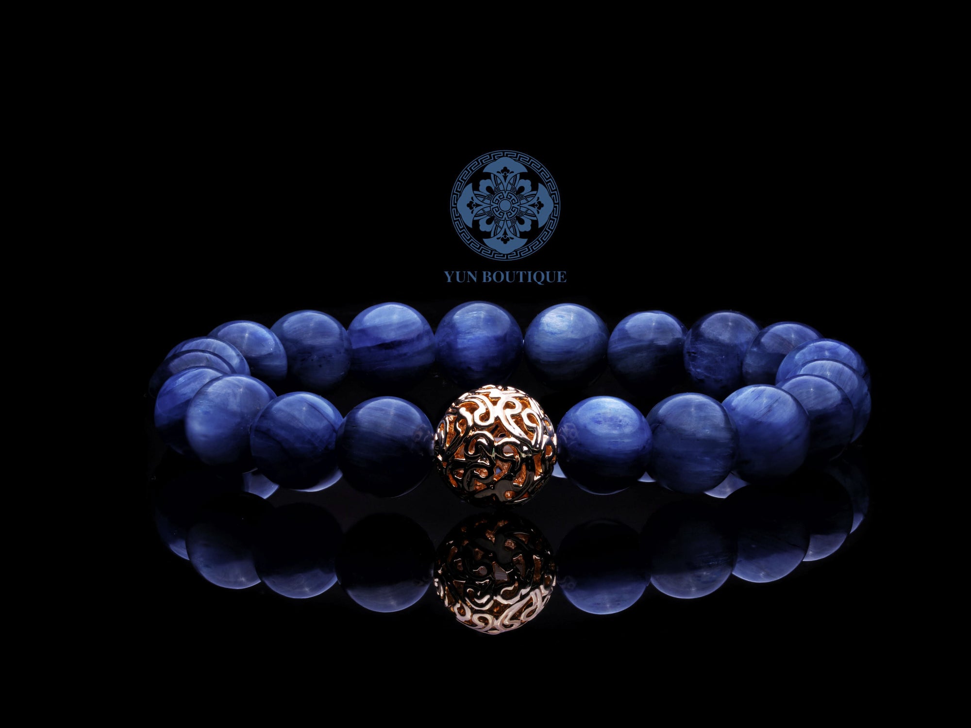 Kyanite Auspicious Clouds Bracelet - Yun Boutique