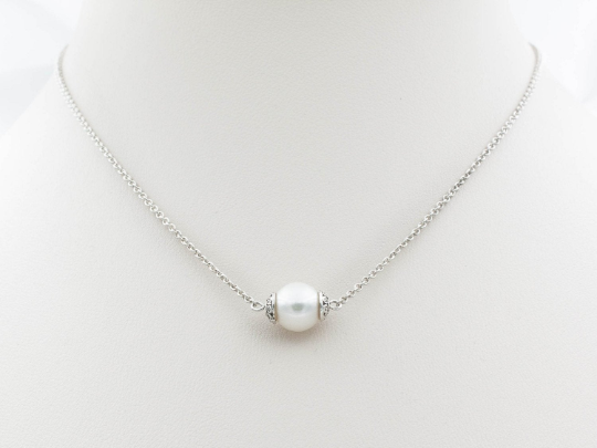 Sterling Silver Pearl Necklace - Yun Boutique